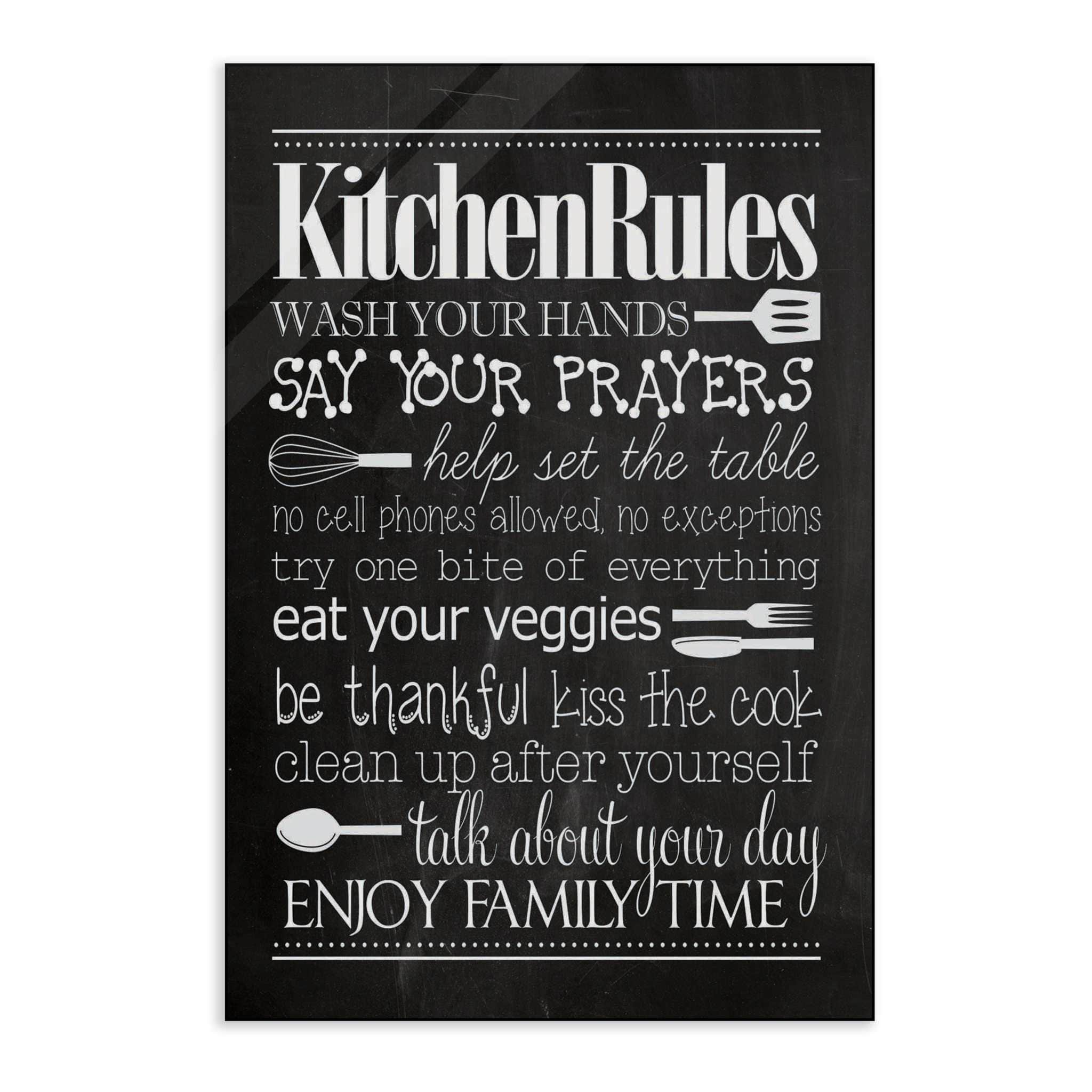 Kitchen Rules - Leinwandbild Lifestyle SimpleCanvas Canvas