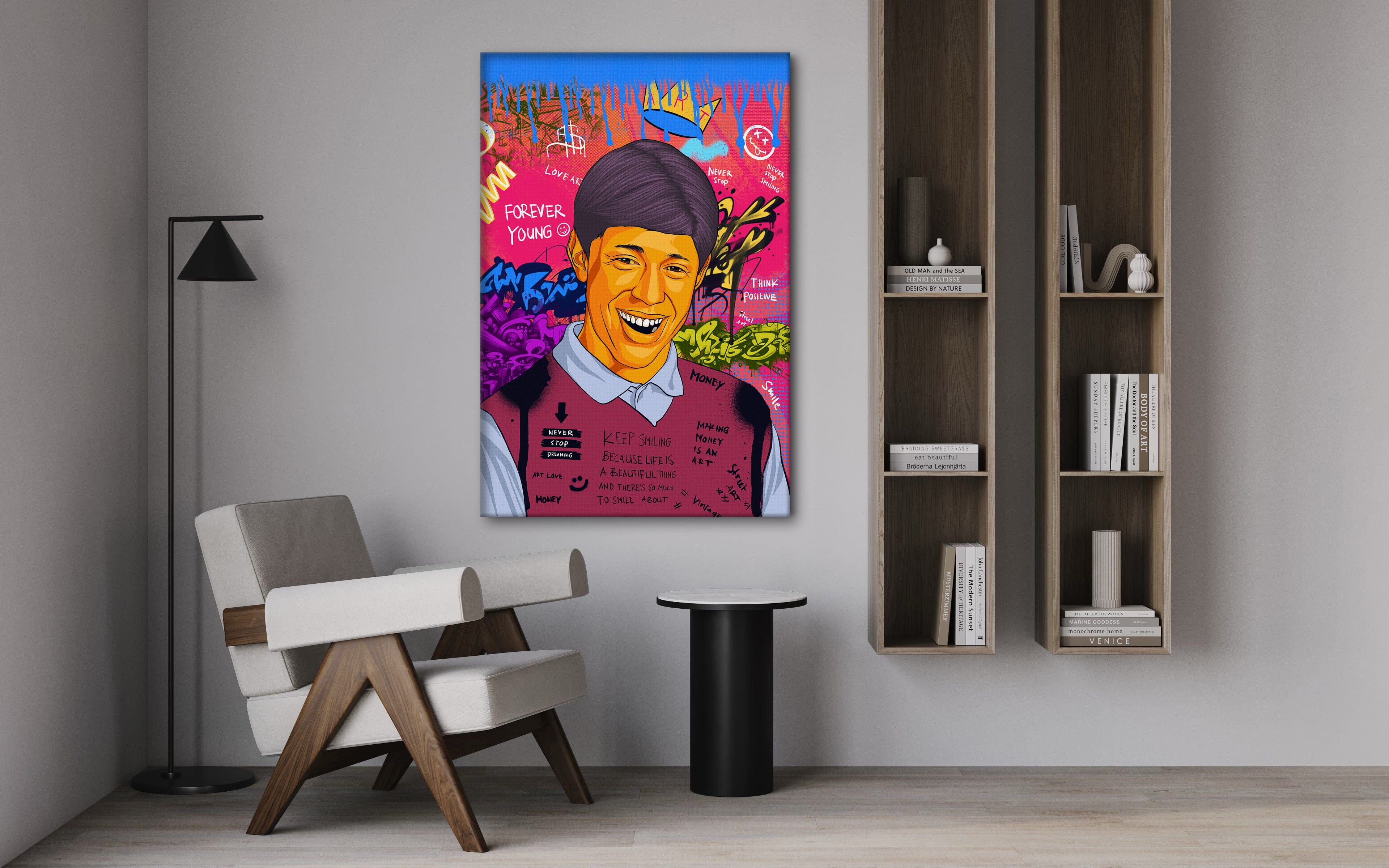 Kyle Craven - Leinwandbild Pop Art Mildwords Canvas