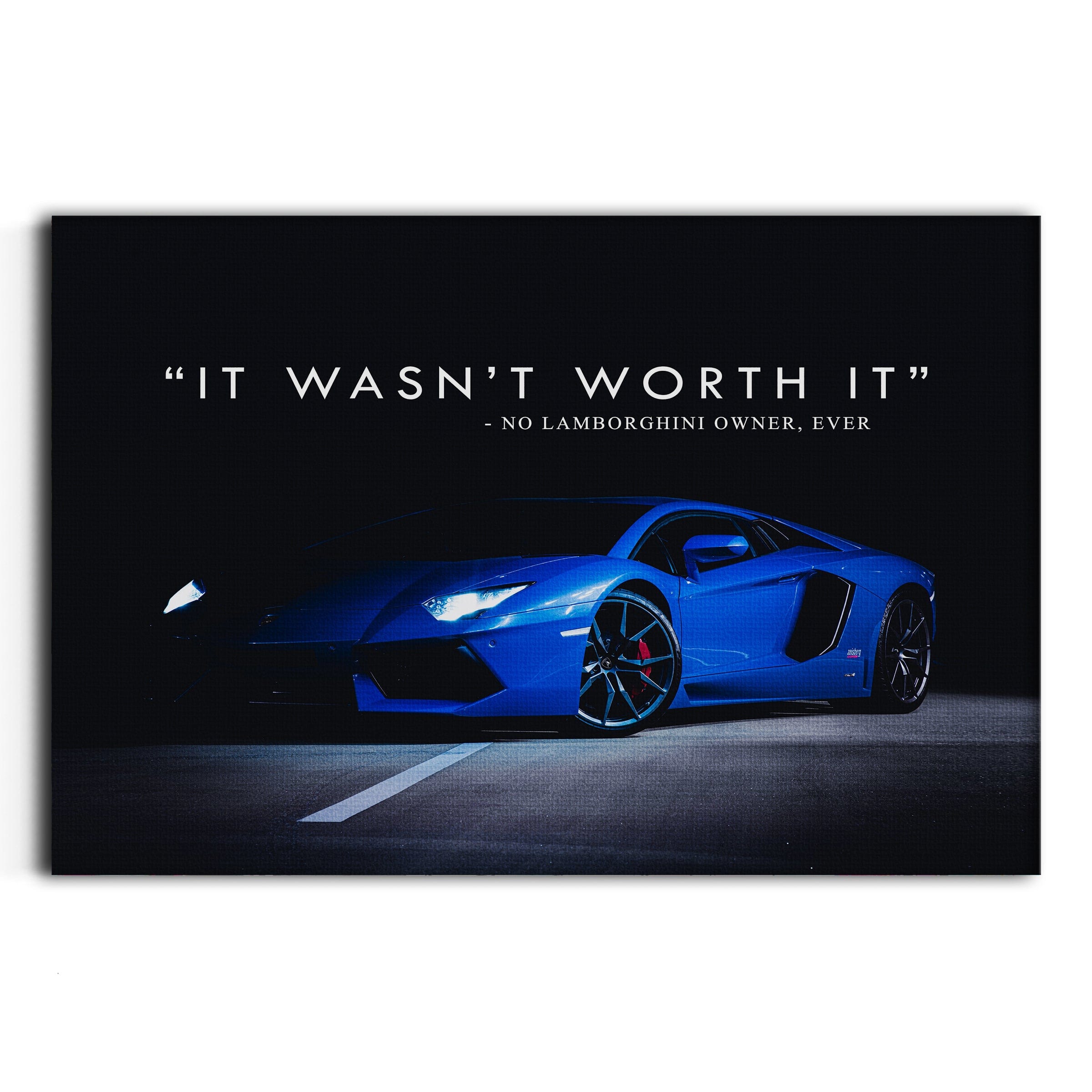 Lamborghini Owner - Leinwandbild Motivation SimpleCanvas Canvas
