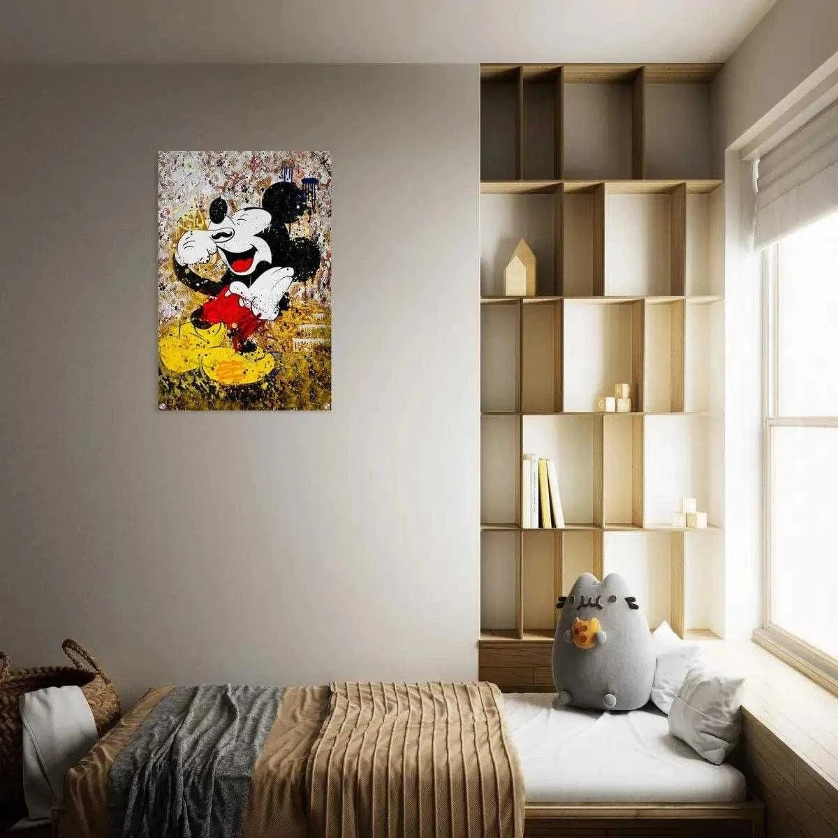 Laughing Mickey - Leinwandbild Pop Art SimpleCanvas Canvas