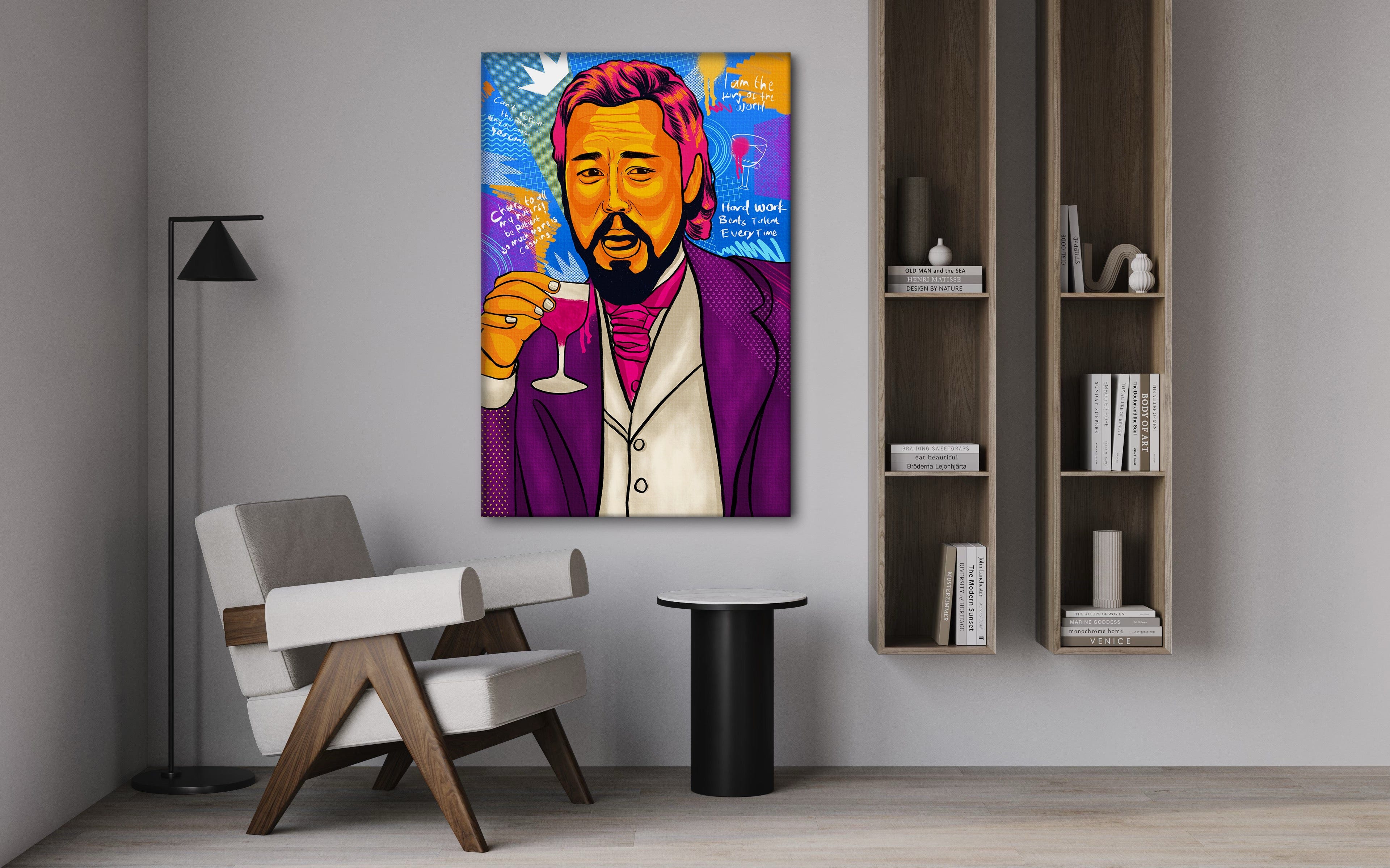 Leonardo DiCaprio - Leinwandbild Pop Art Mildwords Canvas