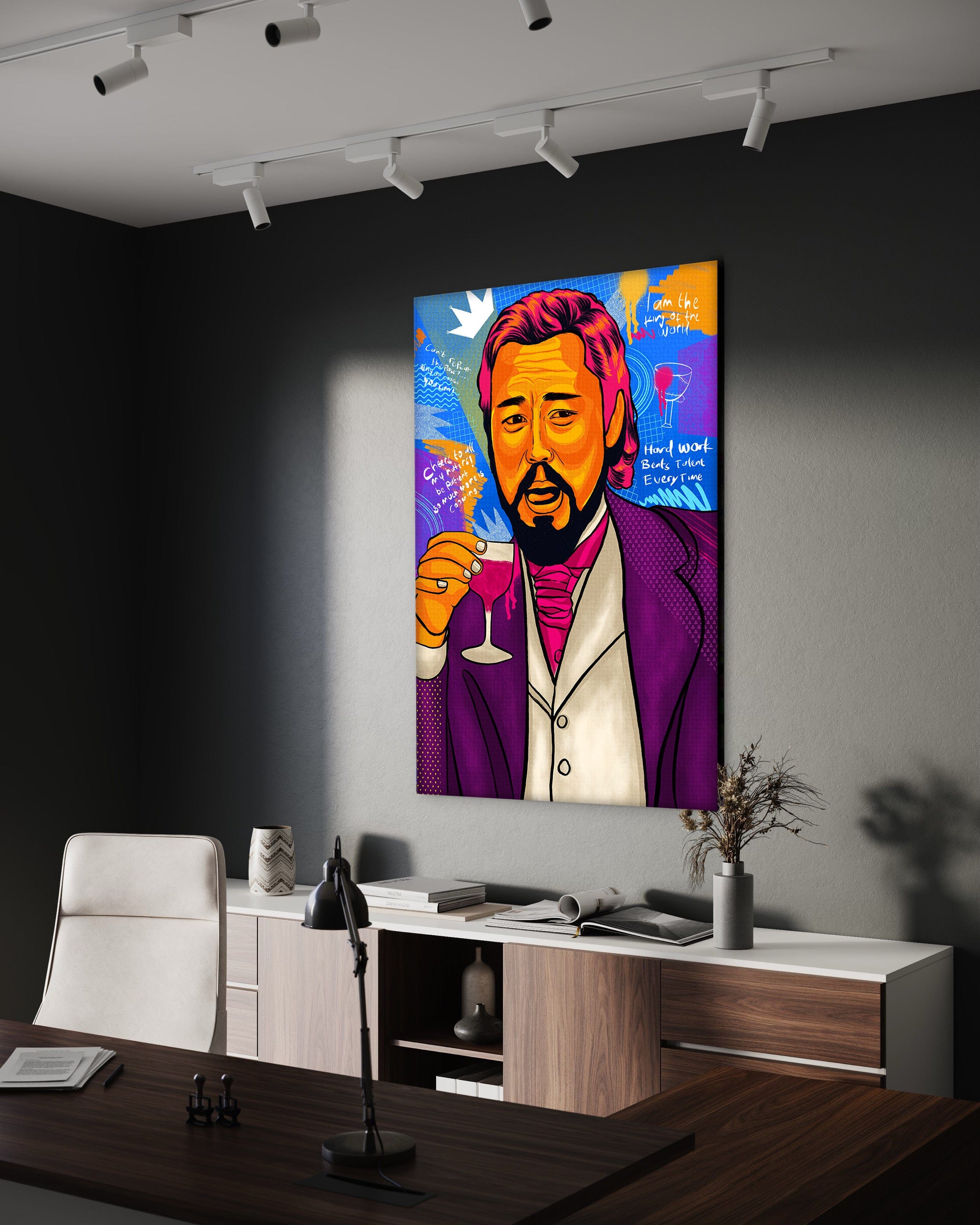 Leonardo DiCaprio - Leinwandbild Pop Art Mildwords Canvas