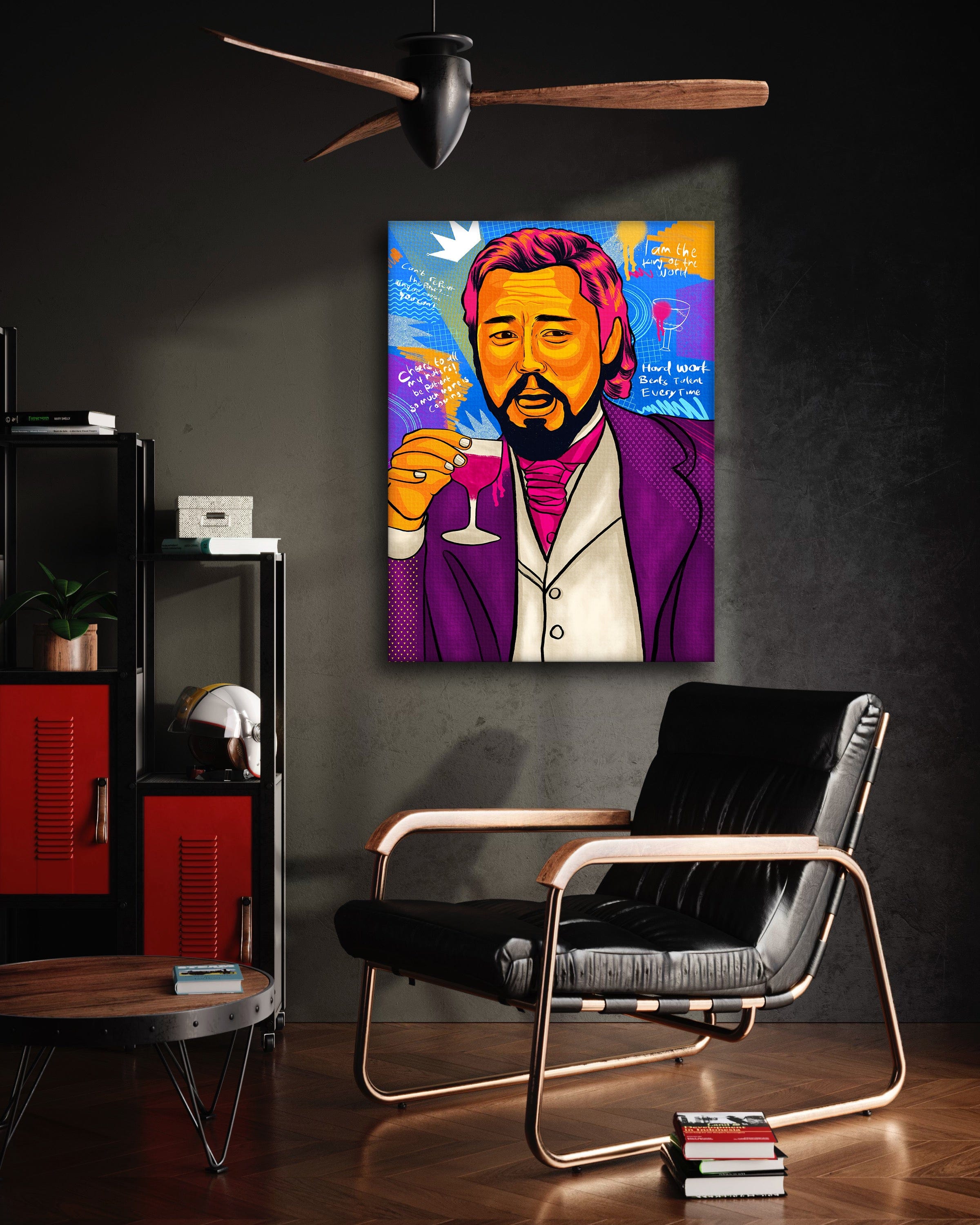 Leonardo DiCaprio - Leinwandbild Pop Art Mildwords Canvas