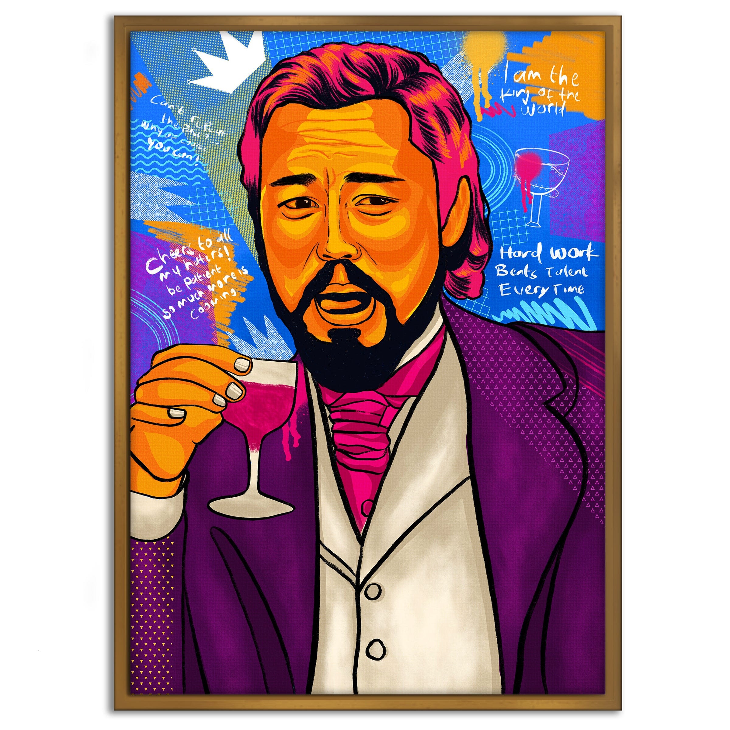 Leonardo DiCaprio - Leinwandbild Pop Art Mildwords Canvas
