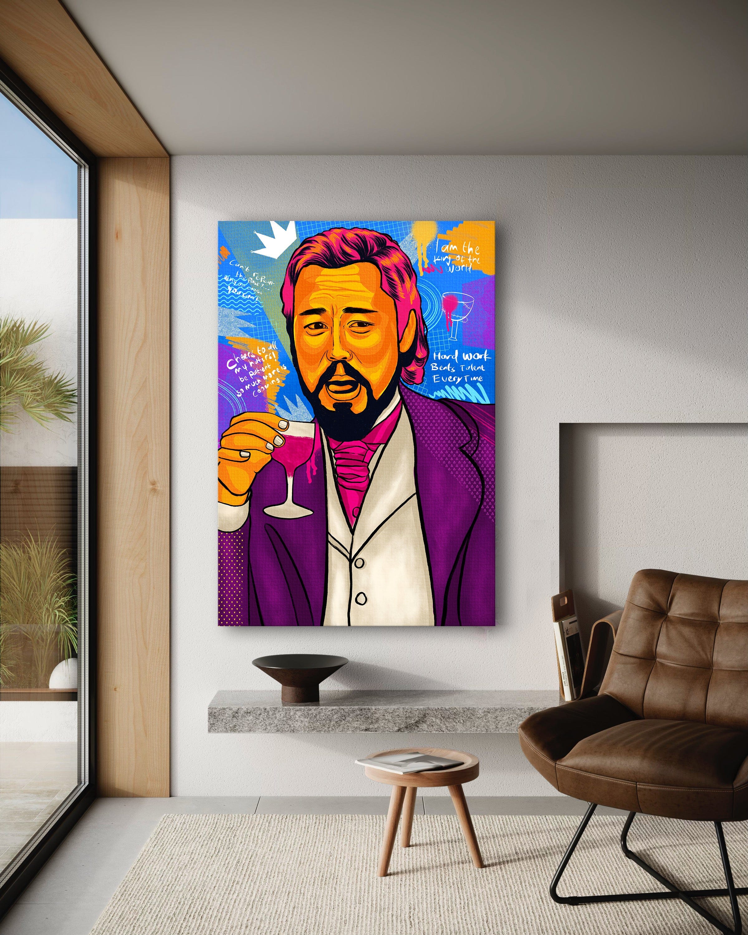 Leonardo DiCaprio - Leinwandbild Pop Art Mildwords Canvas