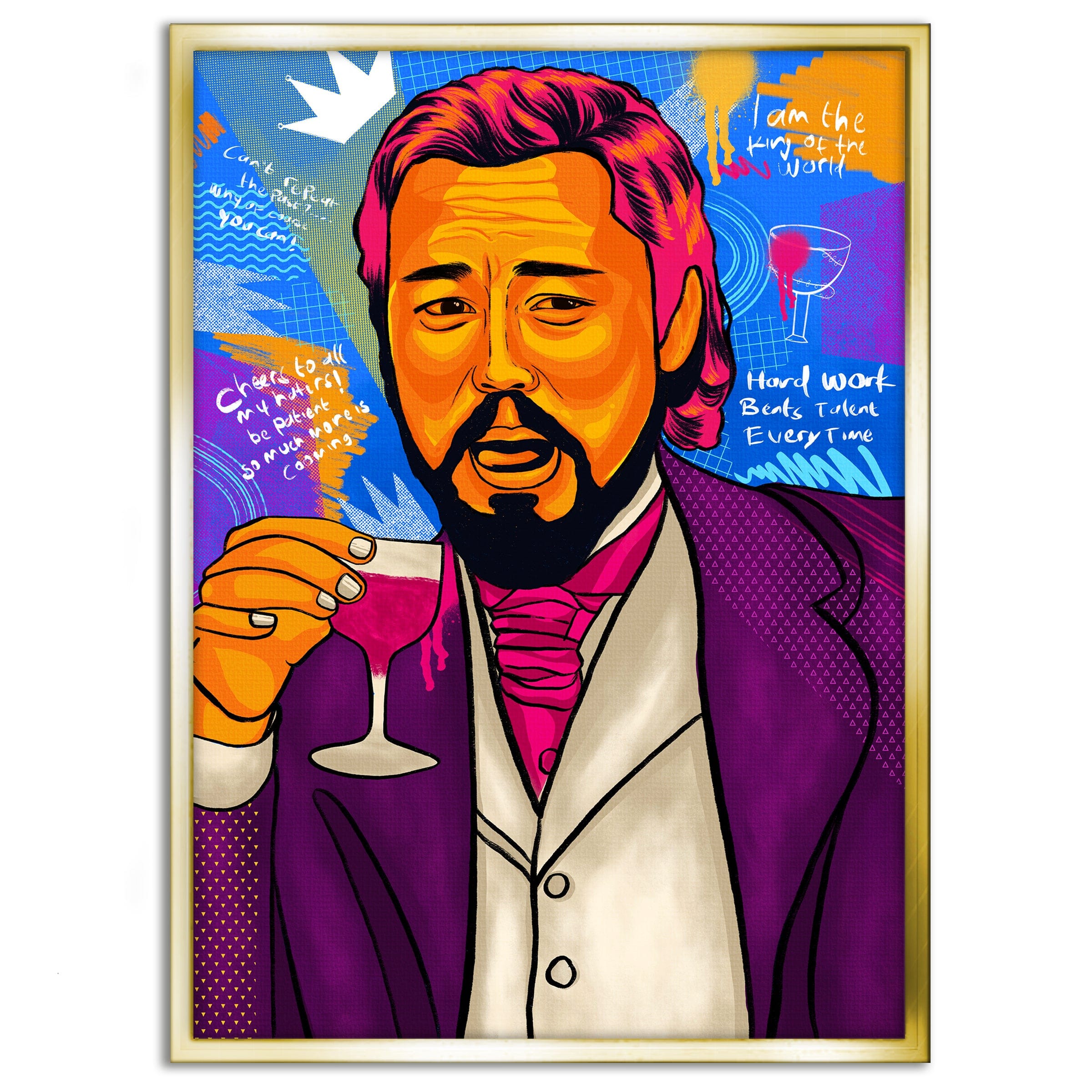 Leonardo DiCaprio - Leinwandbild Pop Art Mildwords Canvas