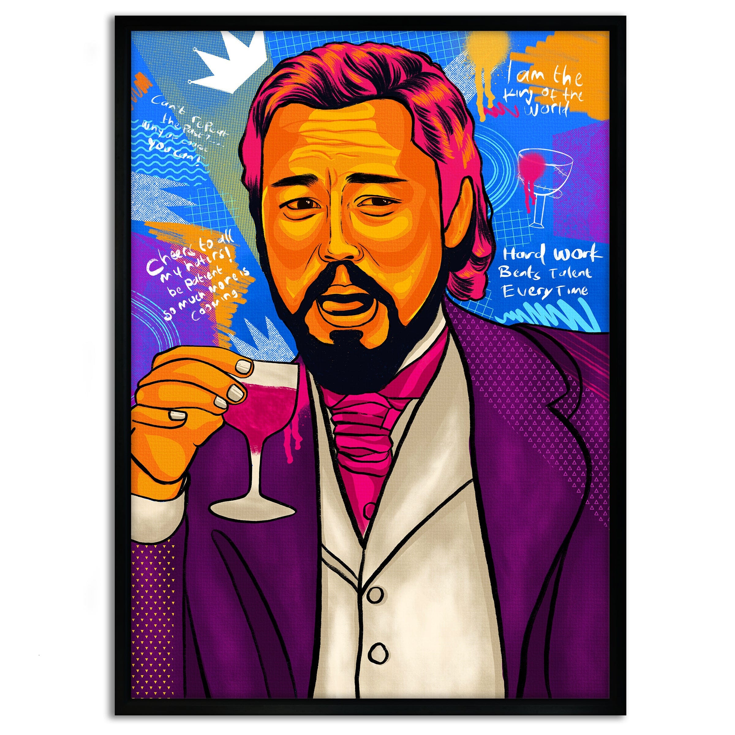 Leonardo DiCaprio - Leinwandbild Pop Art Mildwords Canvas