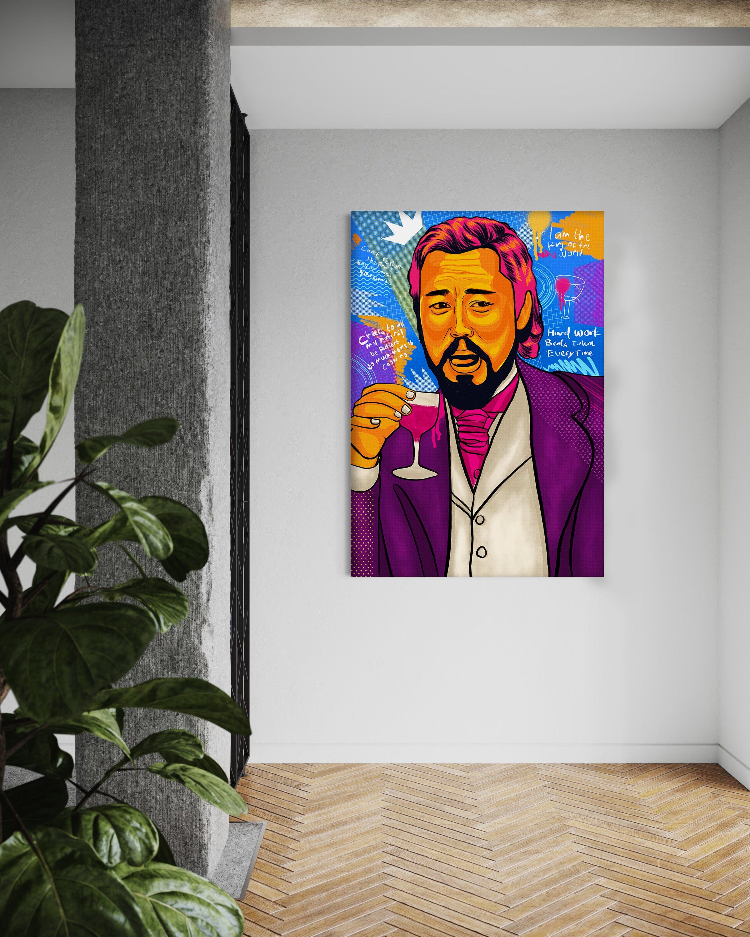 Leonardo DiCaprio - Leinwandbild Pop Art Mildwords Canvas
