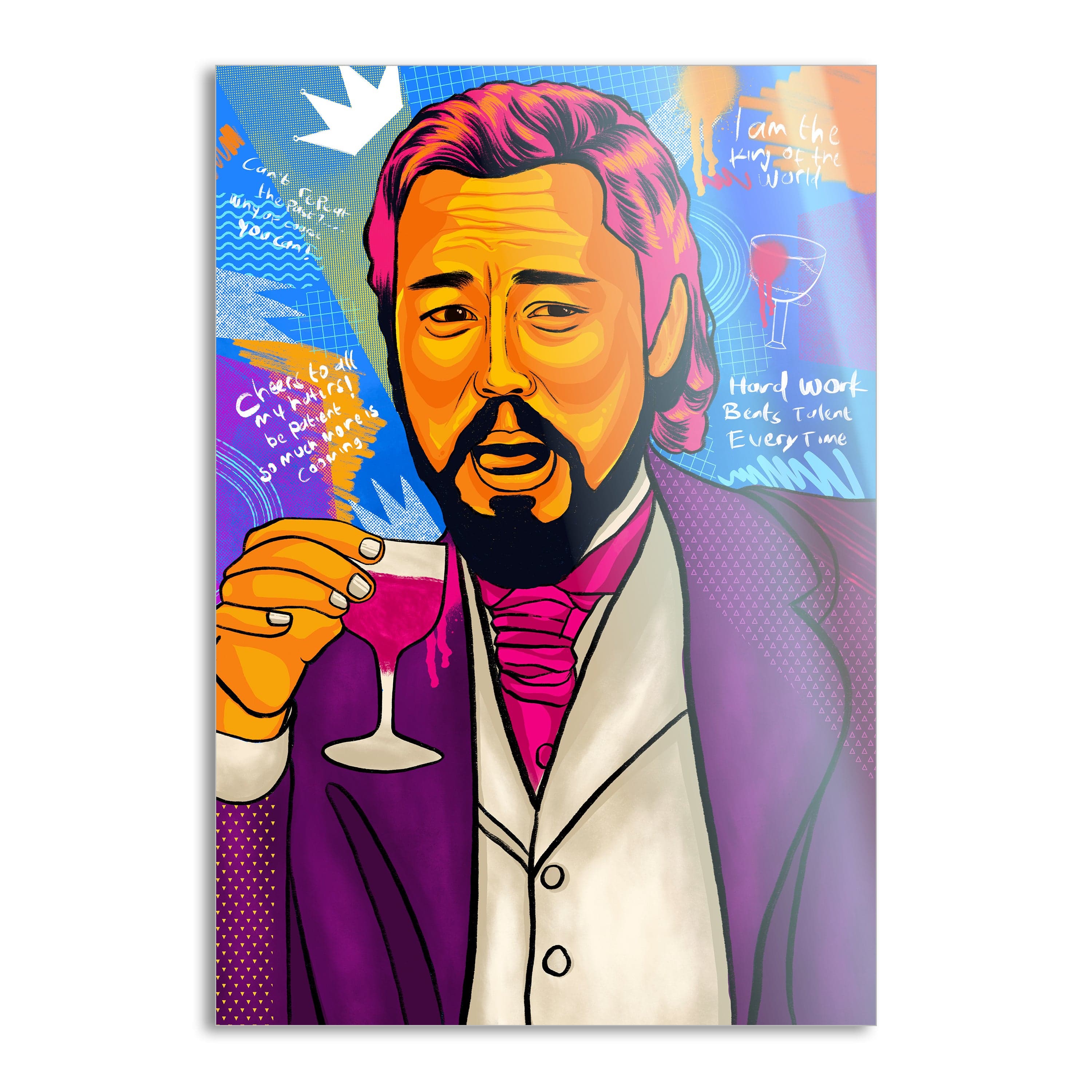 Leonardo DiCaprio - Leinwandbild Pop Art Mildwords Canvas