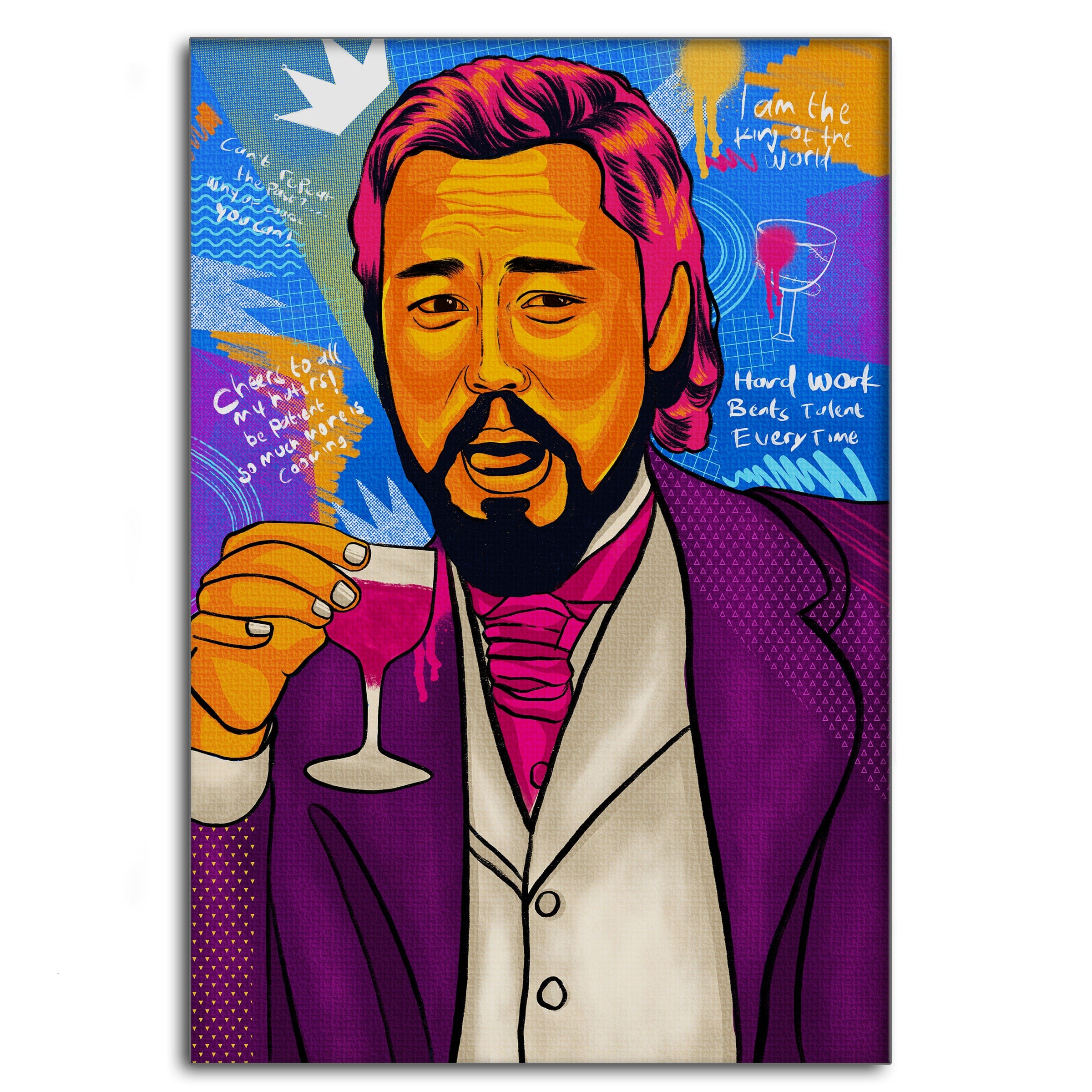 Leonardo DiCaprio - Leinwandbild Pop Art Mildwords Canvas