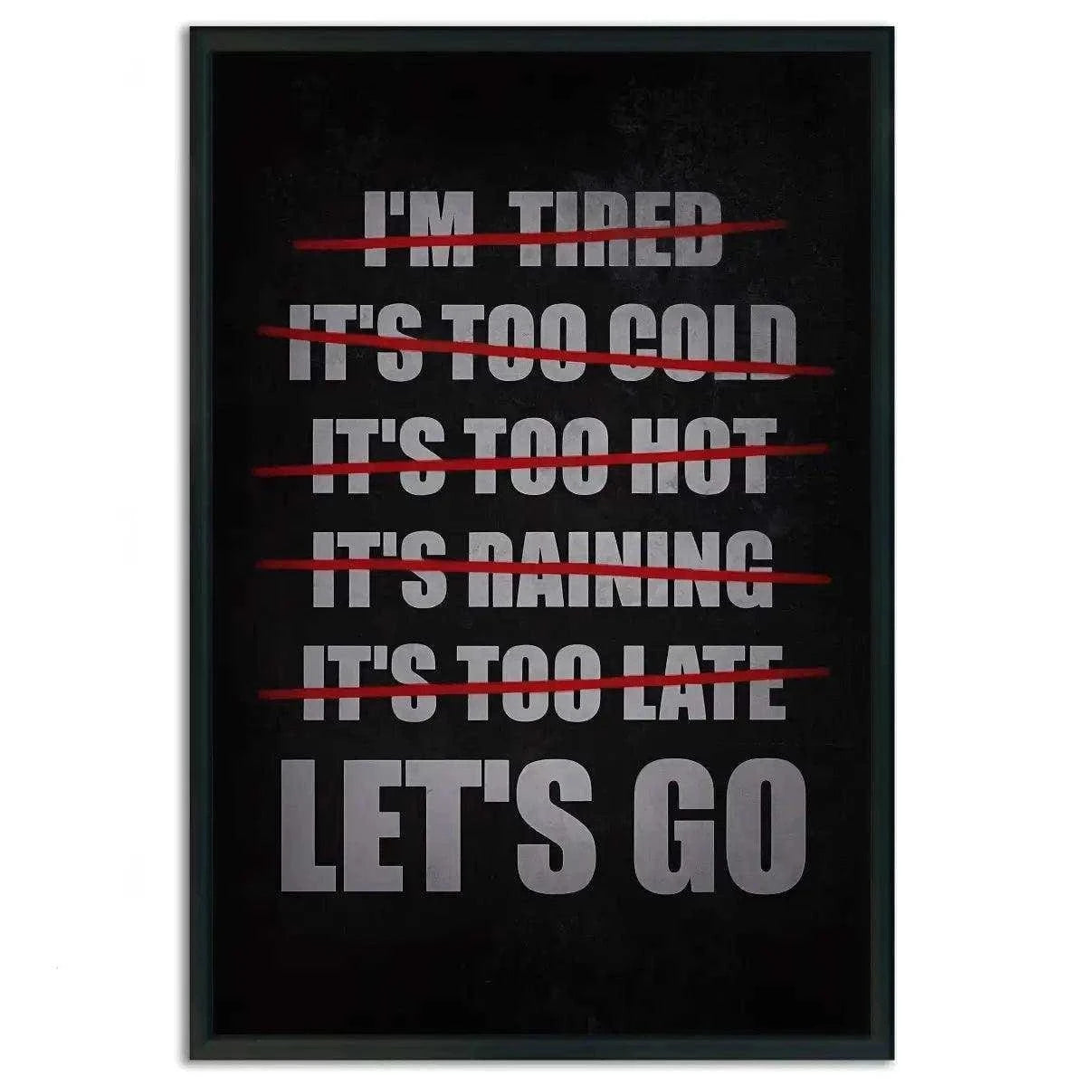 Let's Go - Leinwandbild Motivation SimpleCanvas Canvas