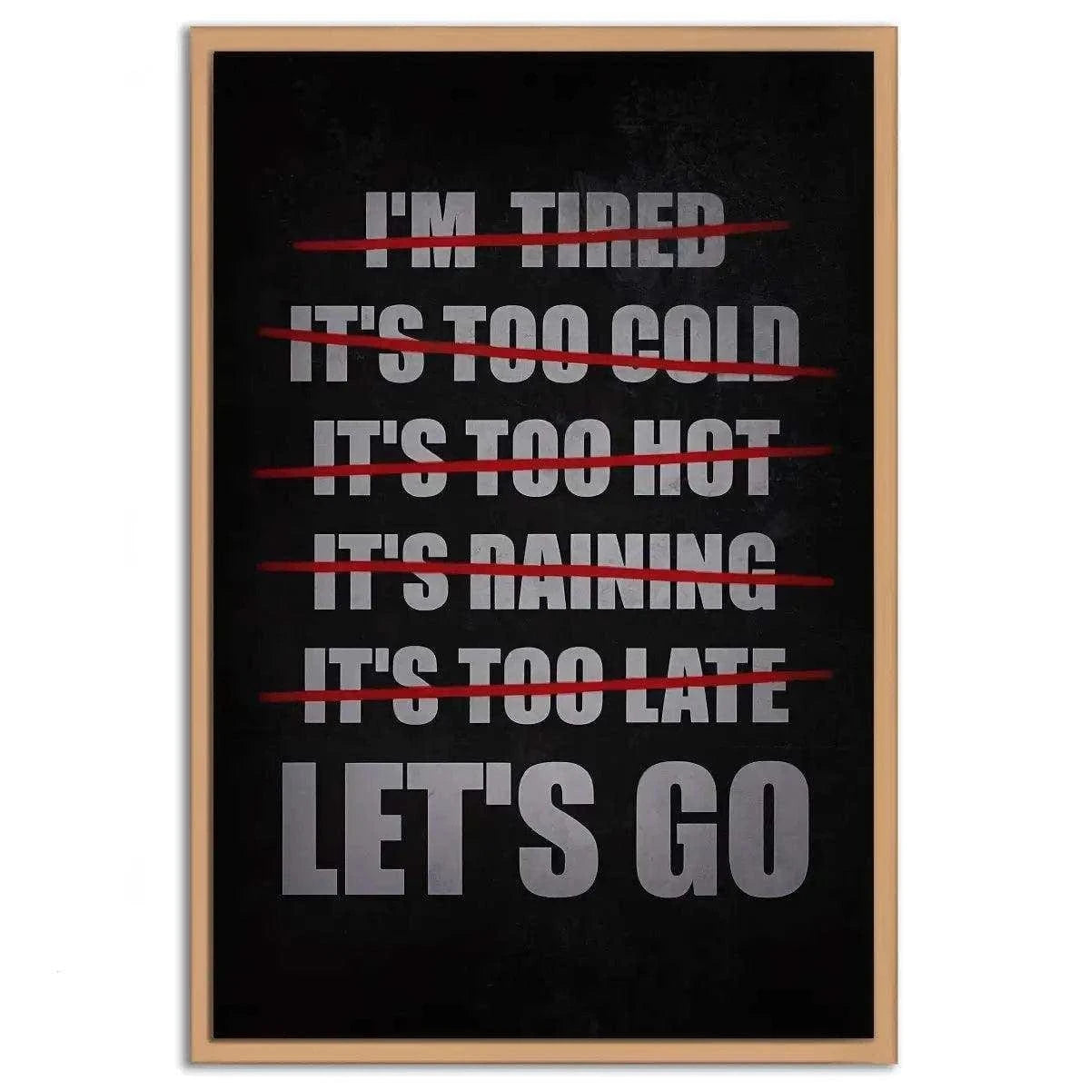 Let's Go - Leinwandbild Motivation SimpleCanvas Canvas