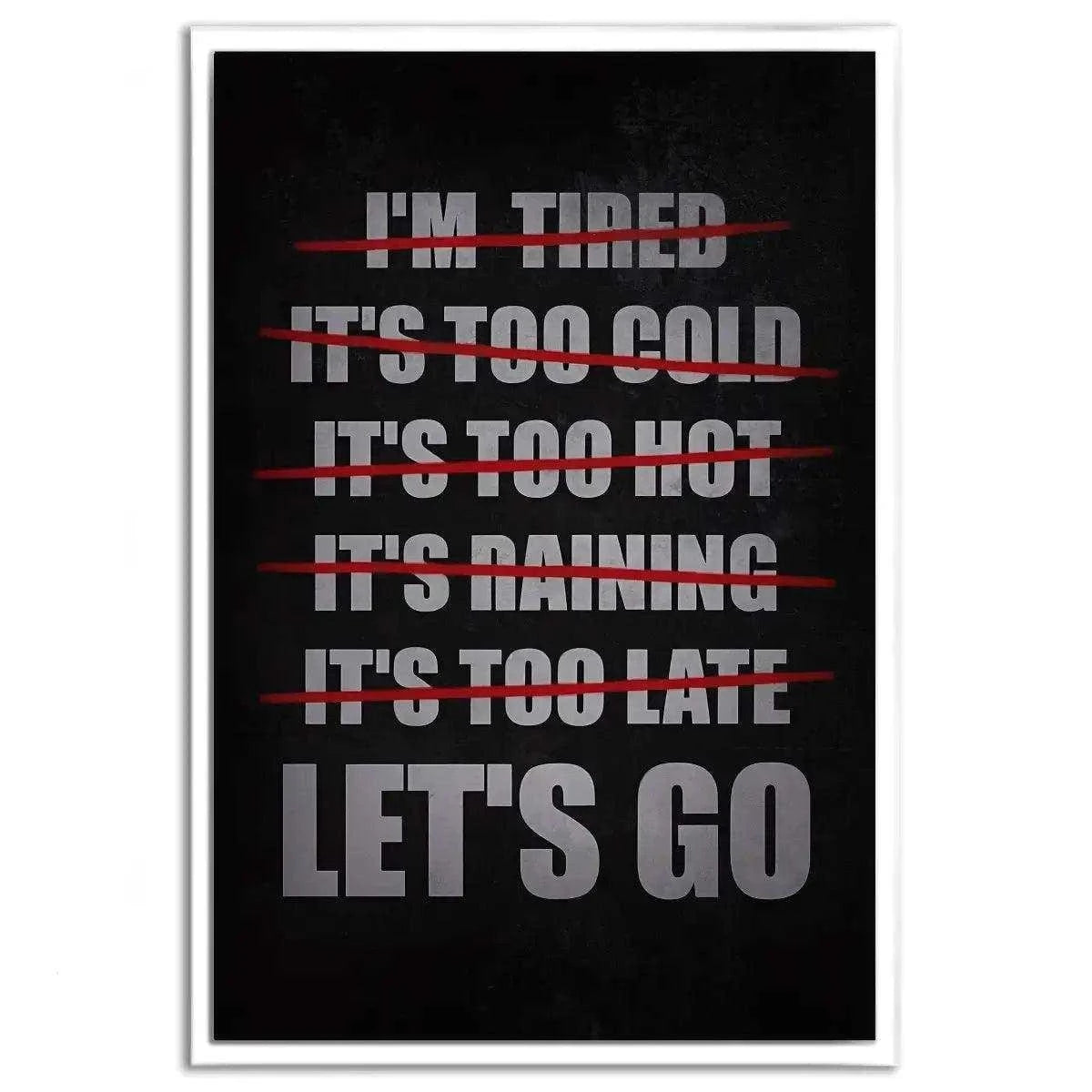 Let's Go - Leinwandbild Motivation SimpleCanvas Canvas