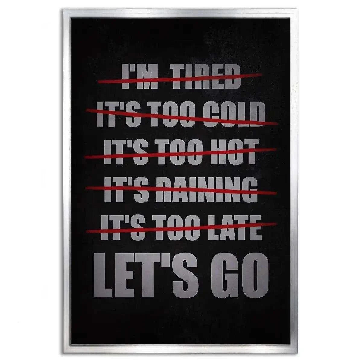 Let's Go - Leinwandbild Motivation SimpleCanvas Canvas