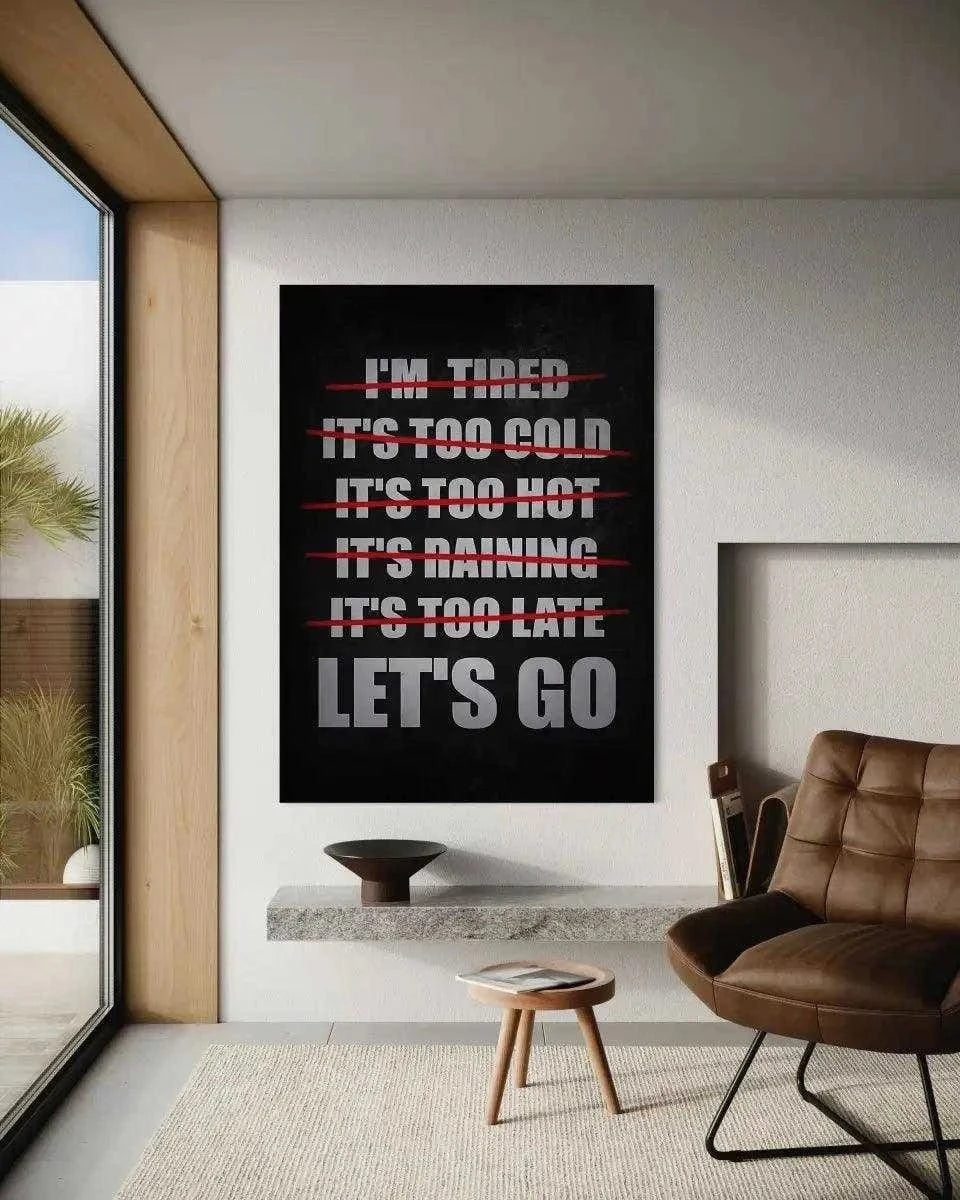 Let's Go - Leinwandbild Motivation SimpleCanvas Canvas