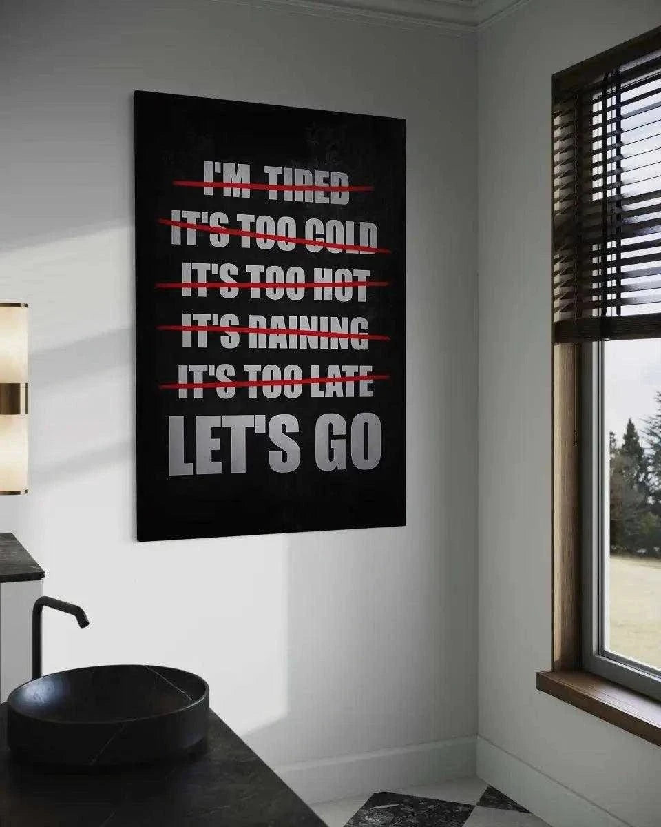 Let's Go - Leinwandbild Motivation SimpleCanvas Canvas