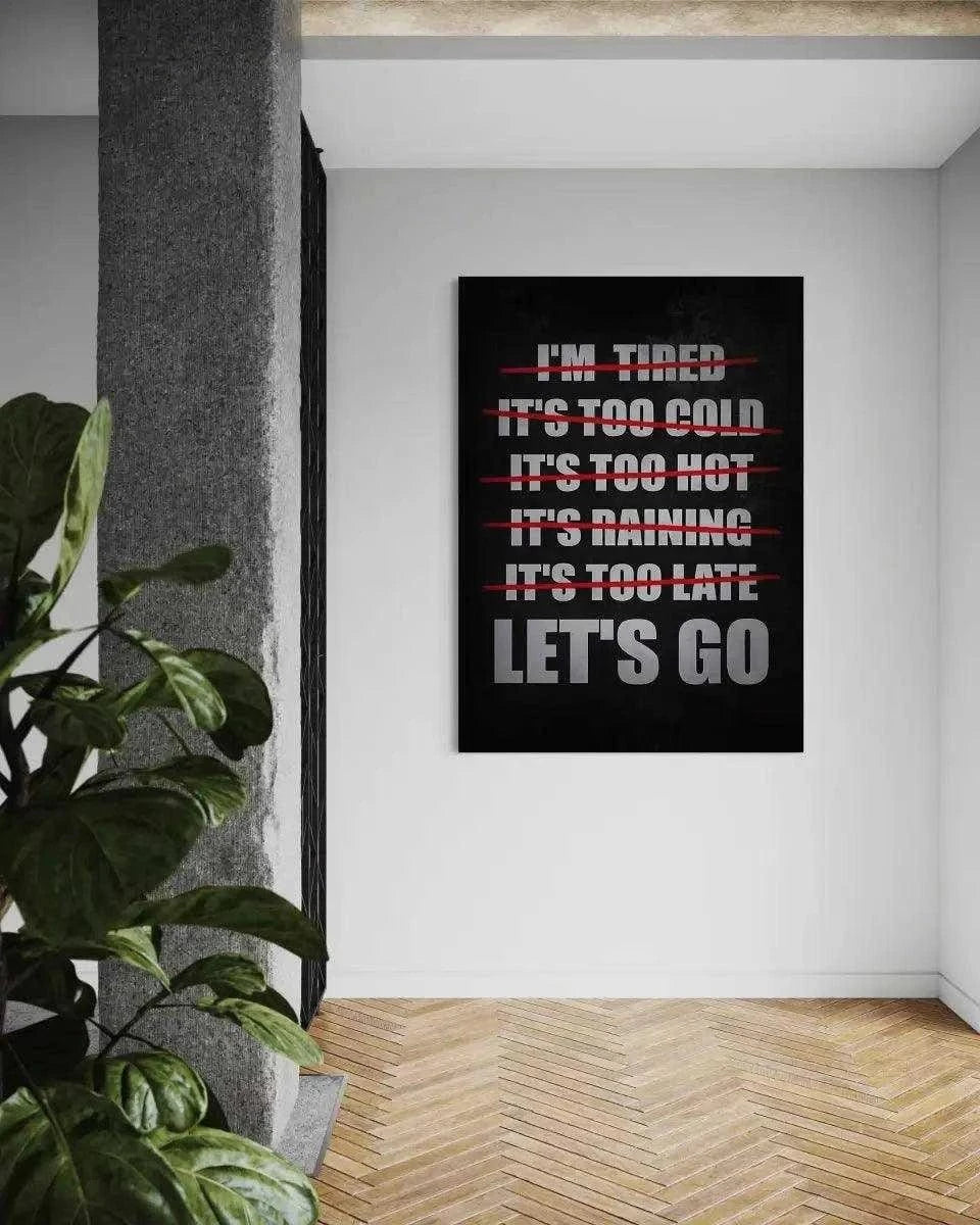 Let's Go - Leinwandbild Motivation SimpleCanvas Canvas