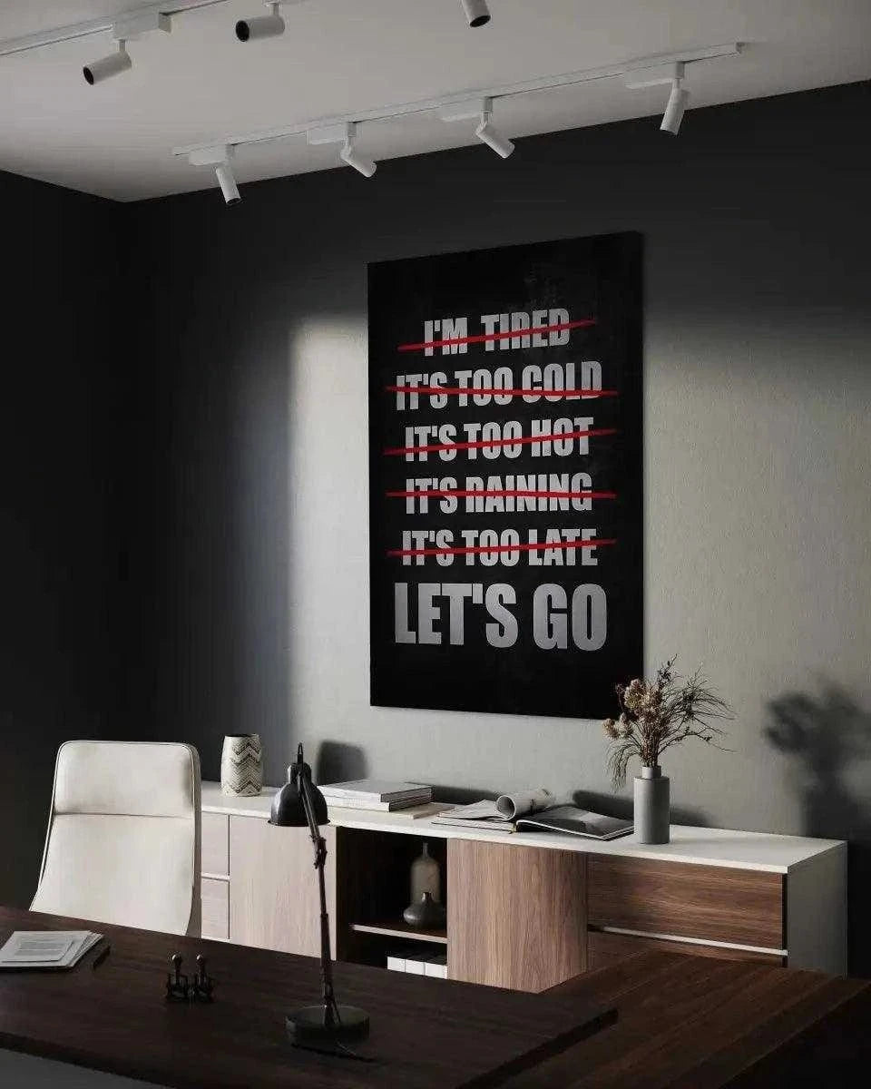 Let's Go - Leinwandbild Motivation SimpleCanvas Canvas