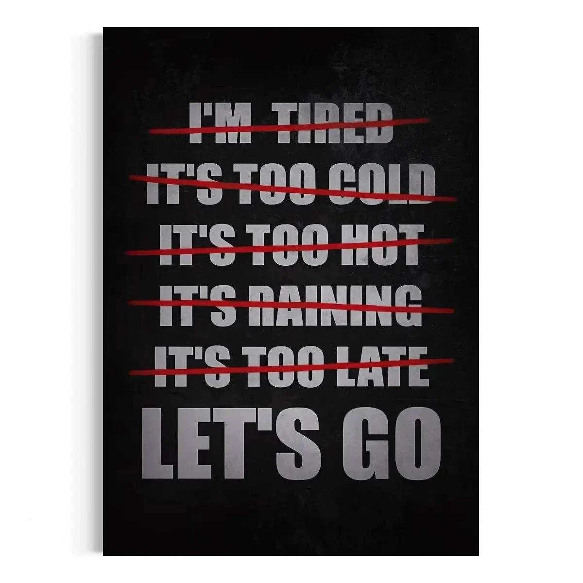 Let's Go - Leinwandbild Motivation SimpleCanvas Canvas