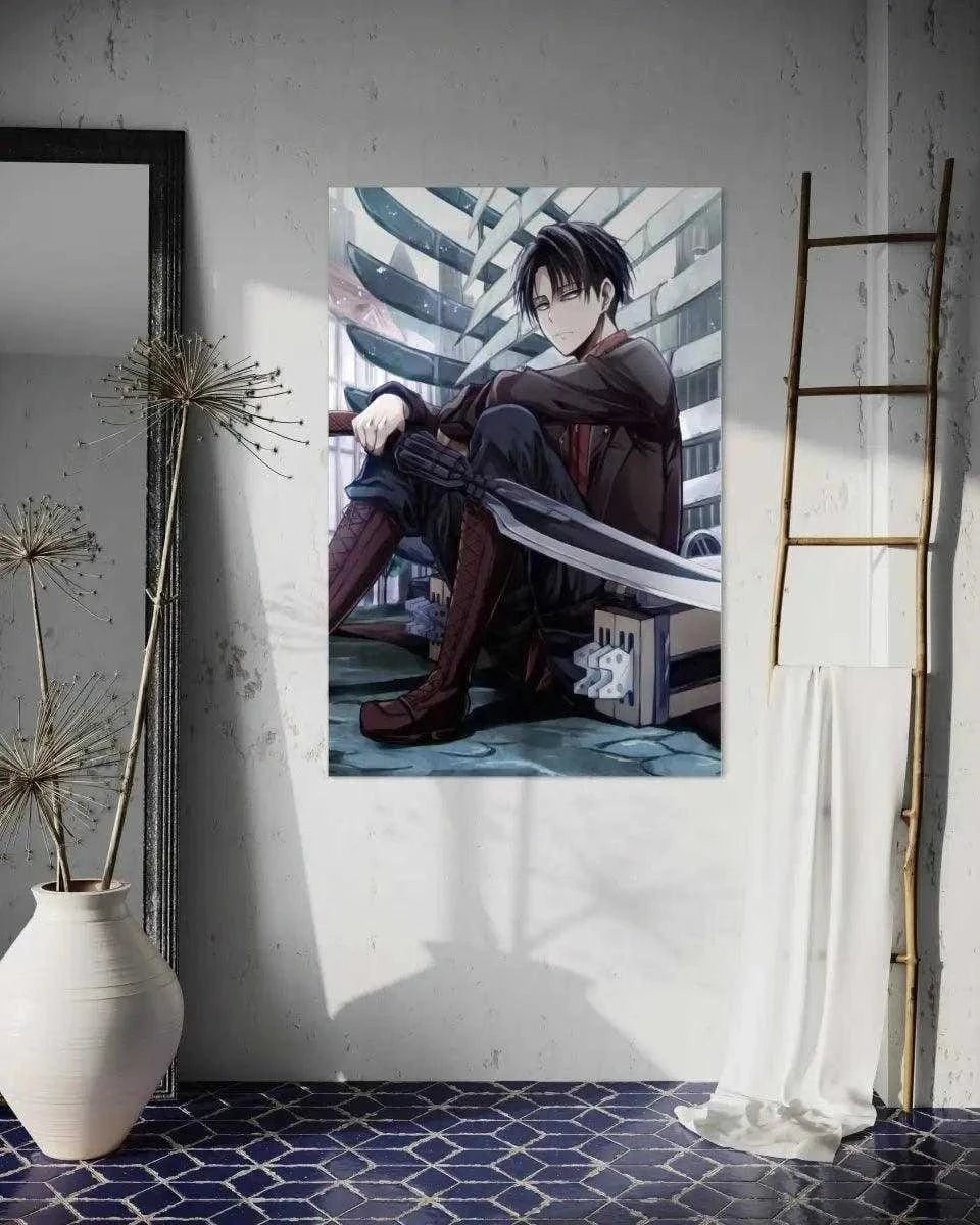 Levi chills - Attack on Titan - Anime Leinwandbild SimpleCanvas Canvas