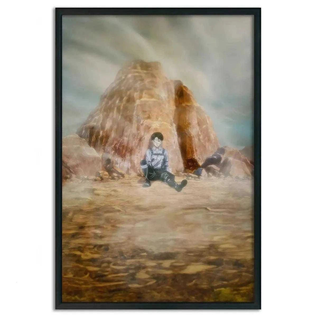 Levi meets his comrades - Anime Leinwandbild SimpleCanvas Canvas