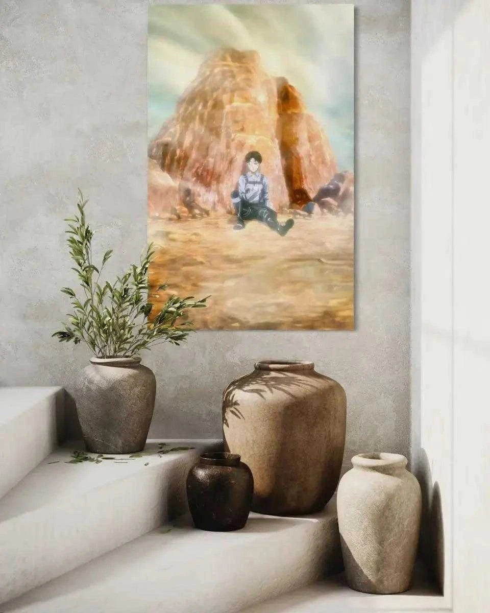 Levi meets his comrades - Anime Leinwandbild SimpleCanvas Canvas