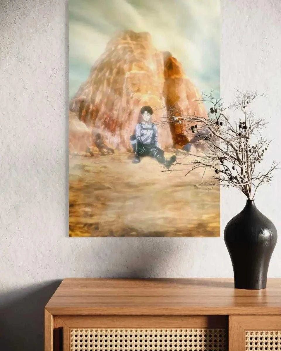 Levi meets his comrades - Anime Leinwandbild SimpleCanvas Canvas