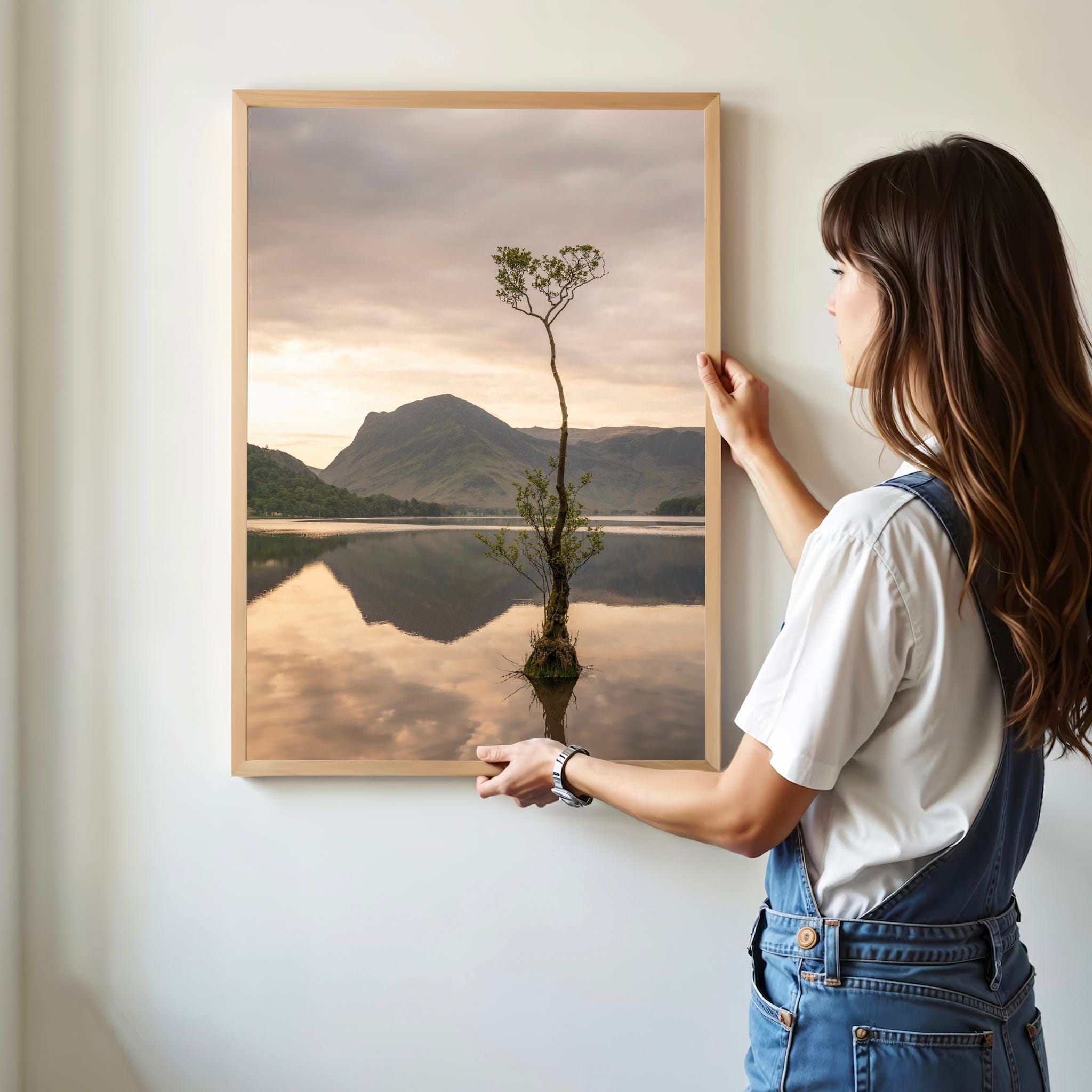 Lone Tree at Buttermere – Lake District, England Chamonix Prints Portrait Orientation