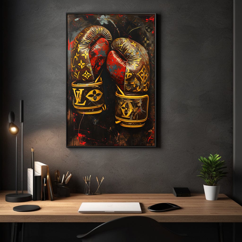 Luxury Boxing Gloves - Leinwandbild Pop Art / Luxuriös SimpleCanvas Canvas