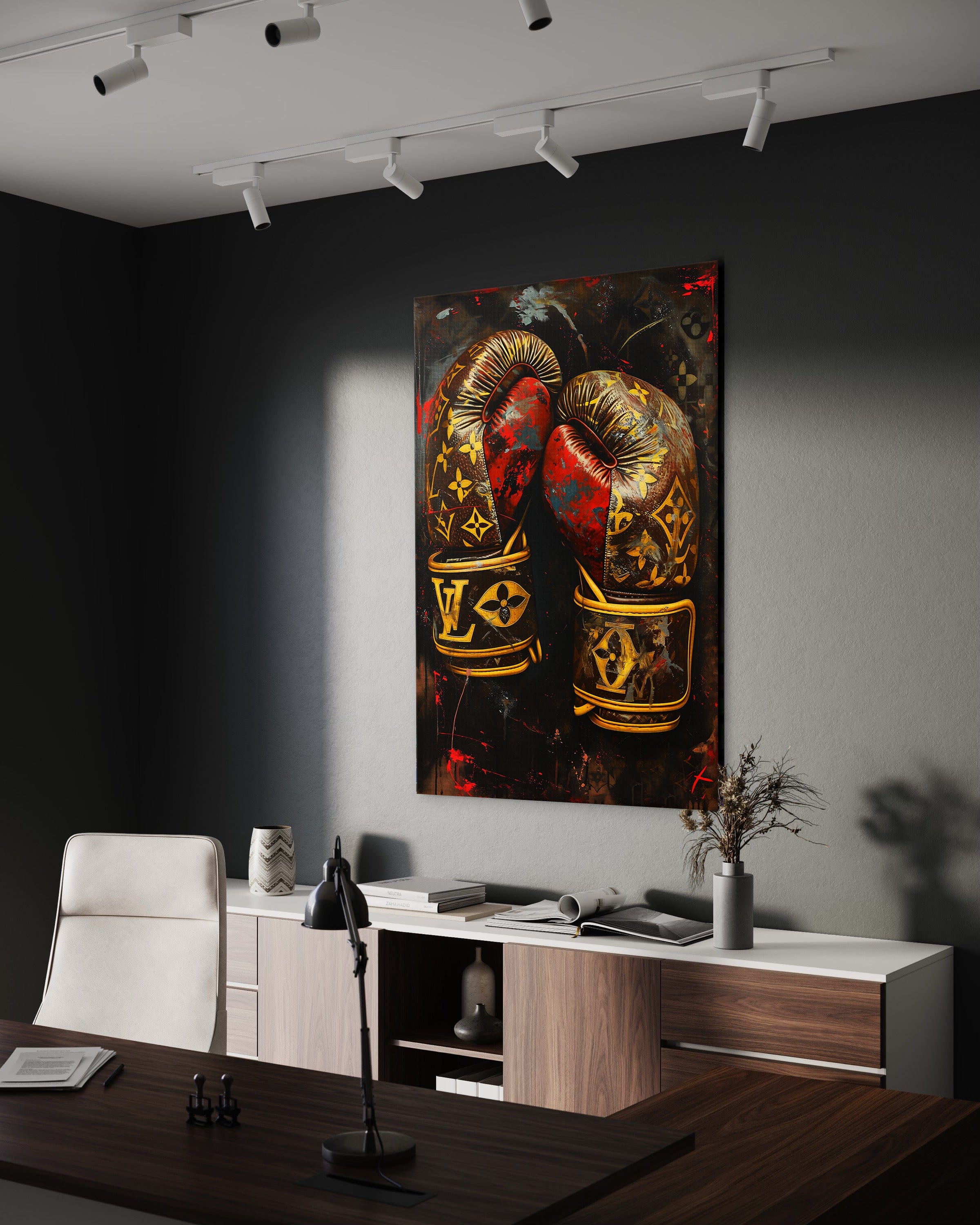Luxury Boxing Gloves - Leinwandbild Pop Art / Luxuriös SimpleCanvas Canvas