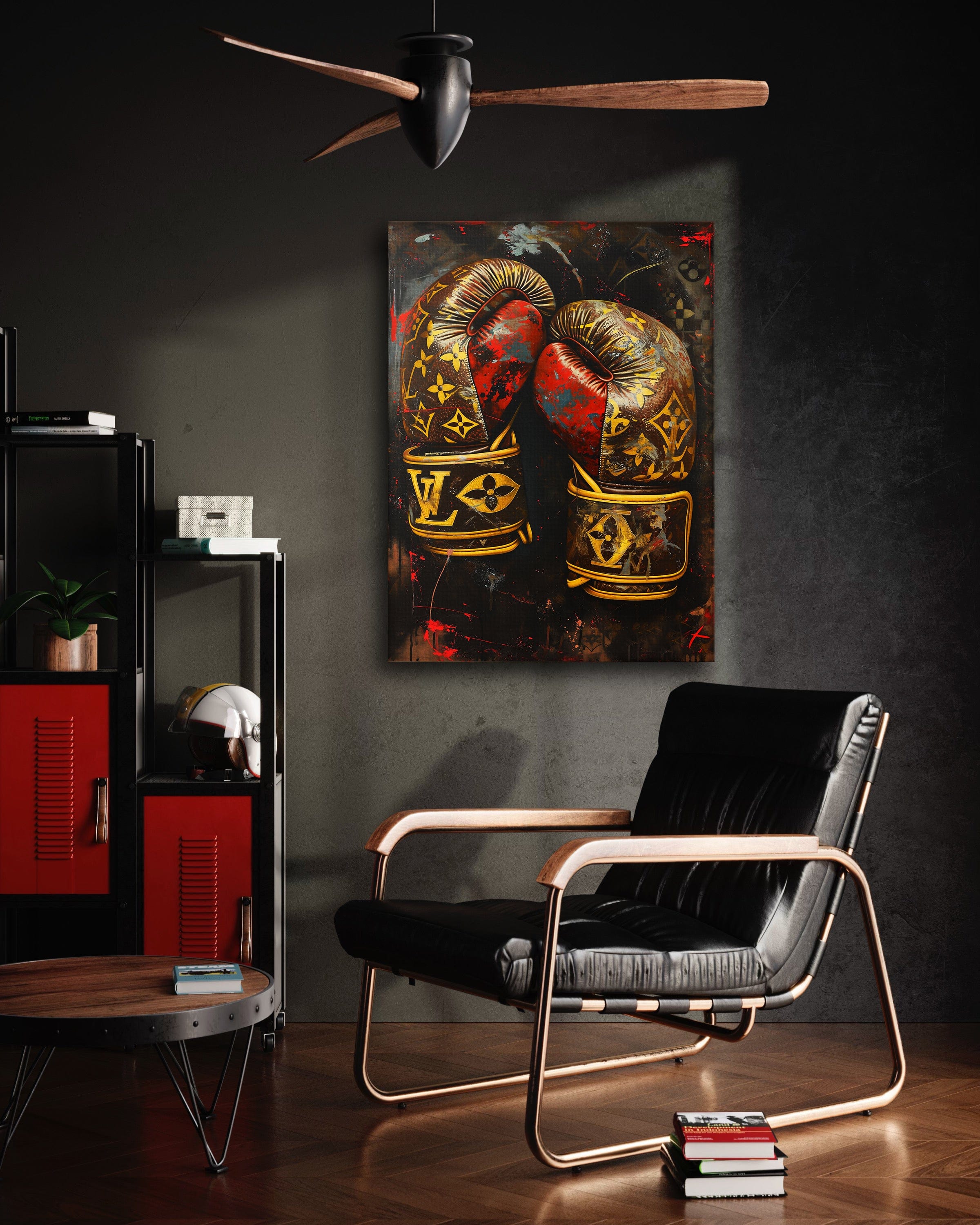 Luxury Boxing Gloves - Leinwandbild Pop Art / Luxuriös SimpleCanvas Canvas