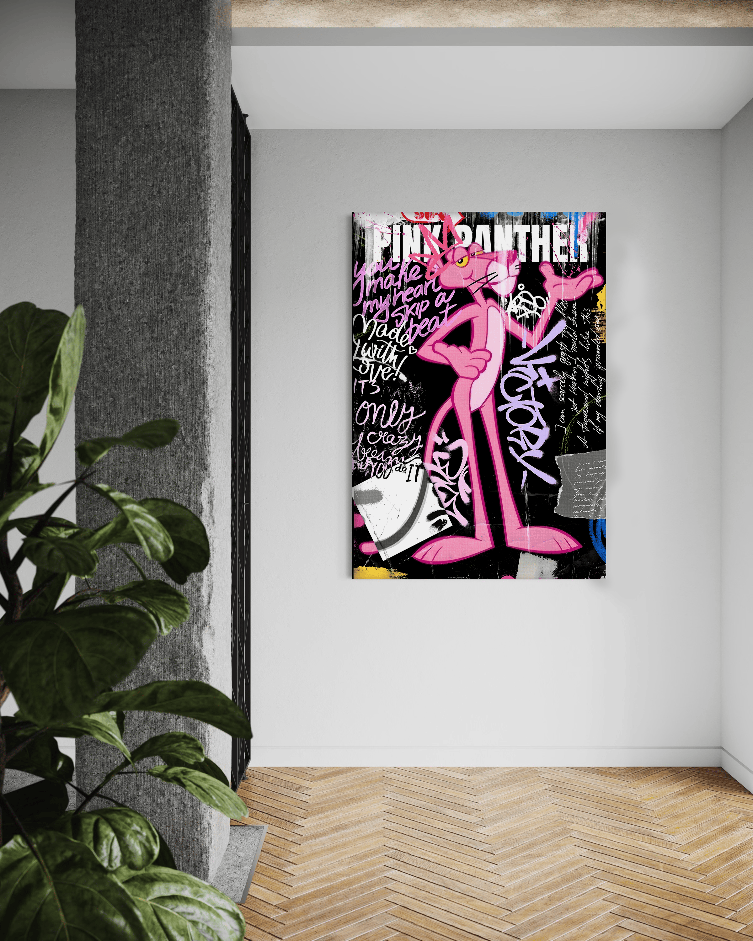 Make my Heart skip - Leinwandbild Pop Art/Street Art HeryKurni Canvas