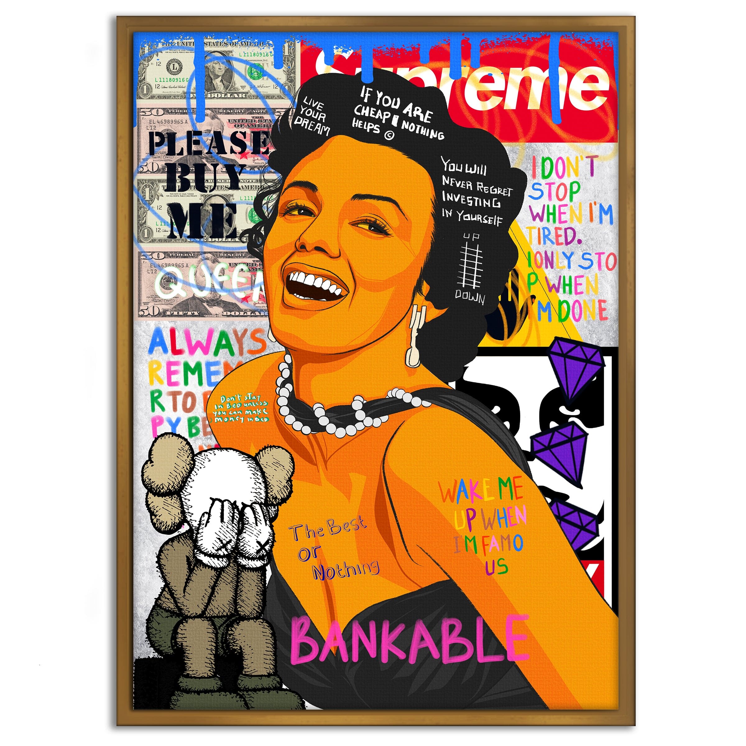 Marilyn Monroe - Leinwandbild Pop Art Mildwords Canvas