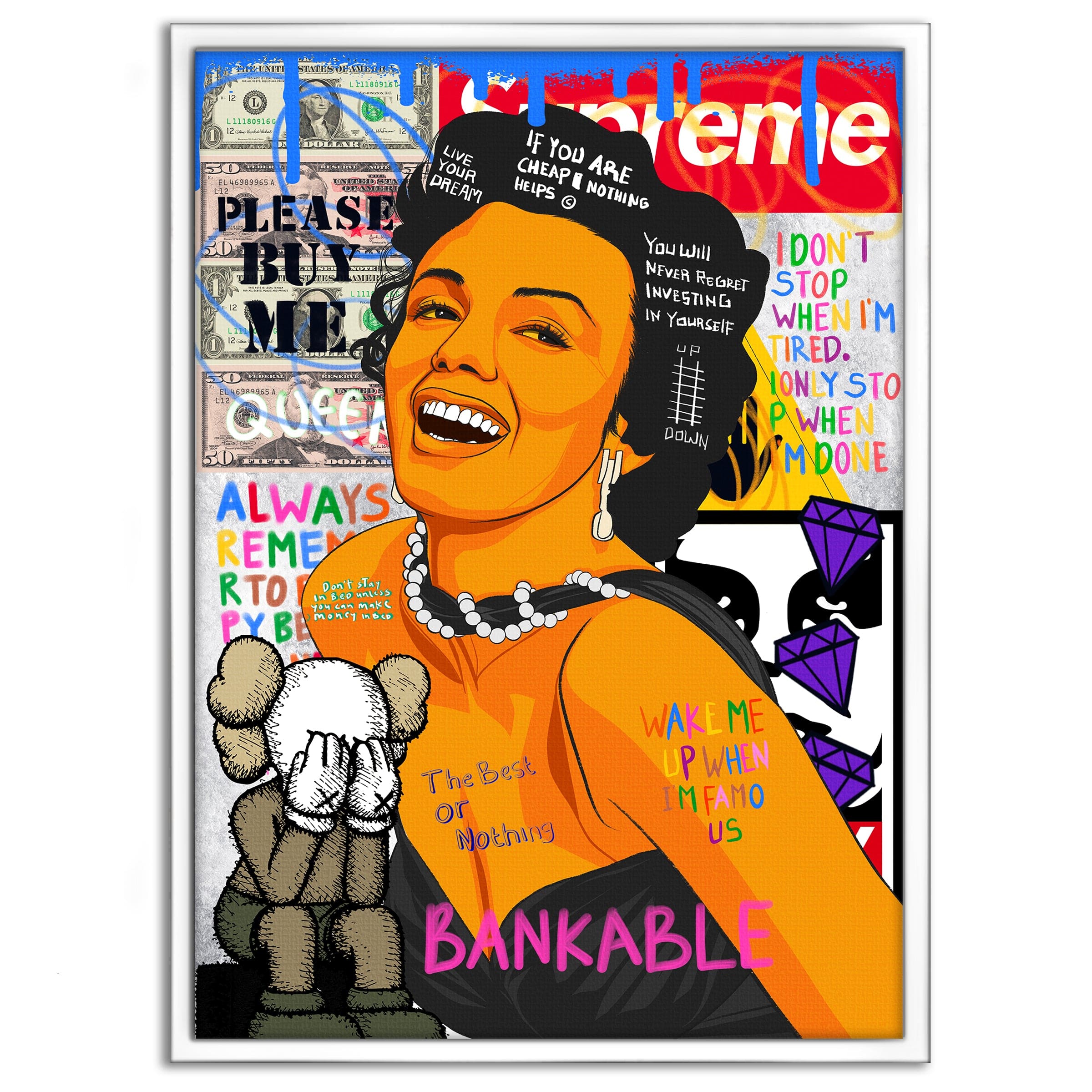 Marilyn Monroe - Leinwandbild Pop Art Mildwords Canvas