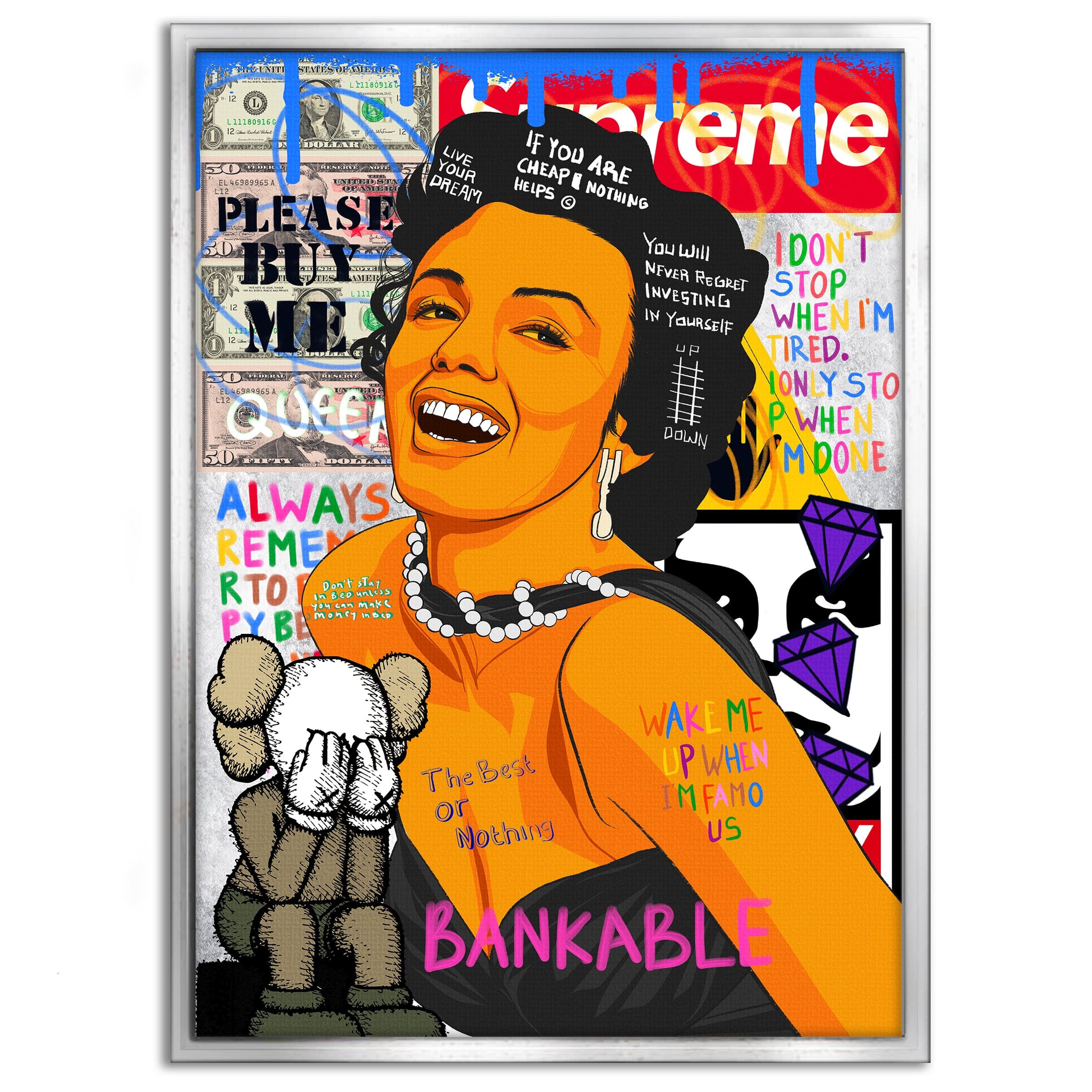 Marilyn Monroe - Leinwandbild Pop Art Mildwords Canvas