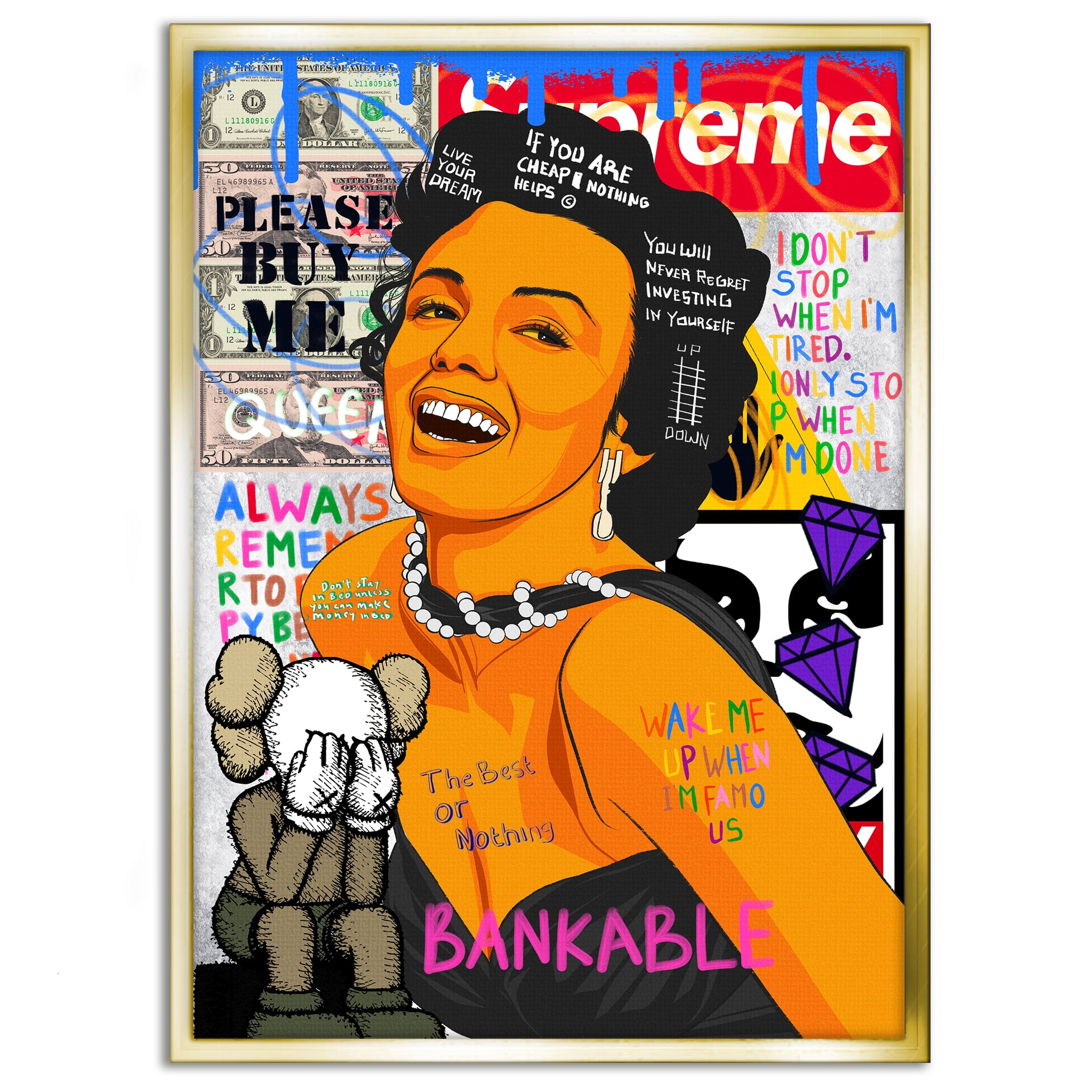 Marilyn Monroe - Leinwandbild Pop Art Mildwords Canvas