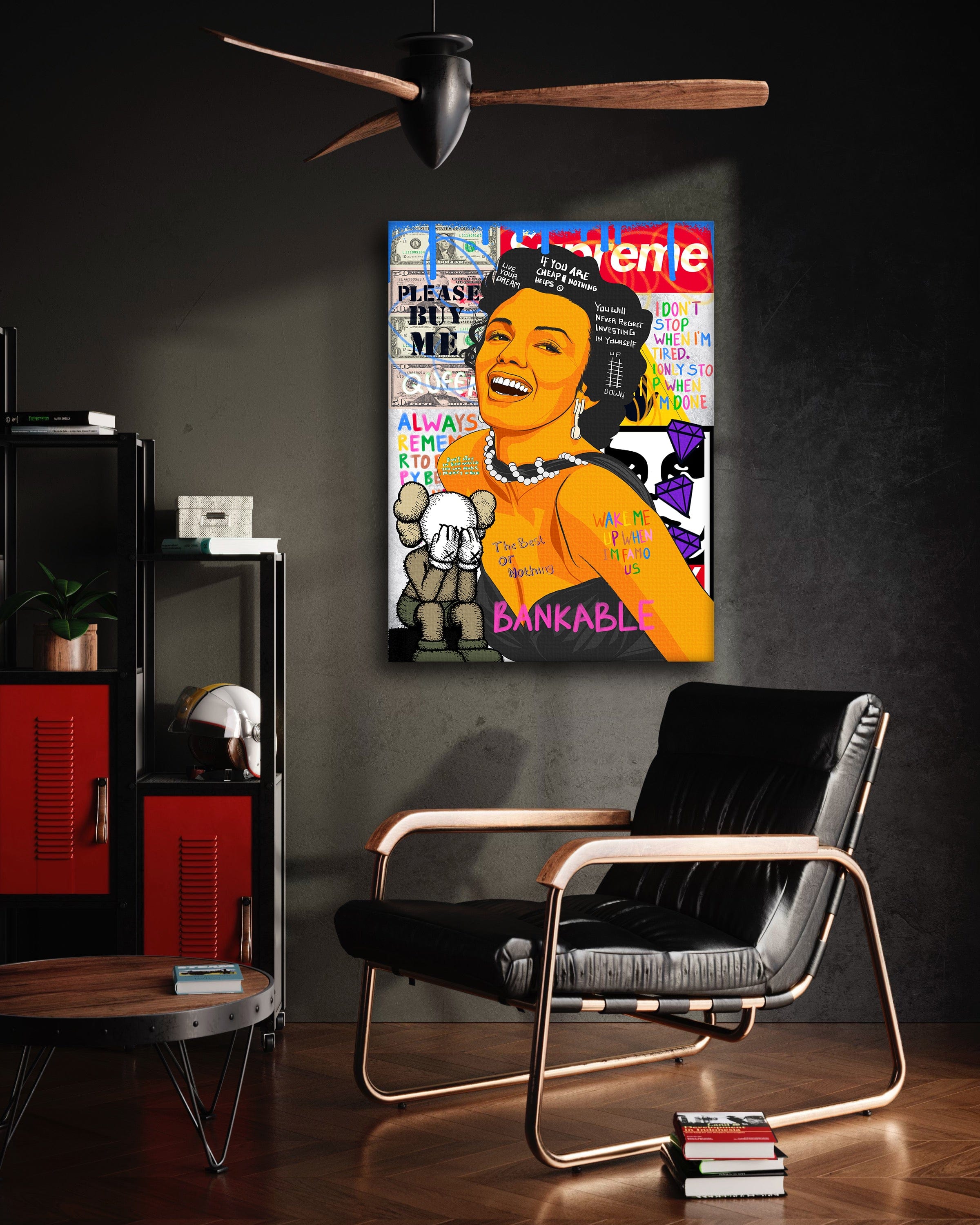 Marilyn Monroe - Leinwandbild Pop Art Mildwords Canvas