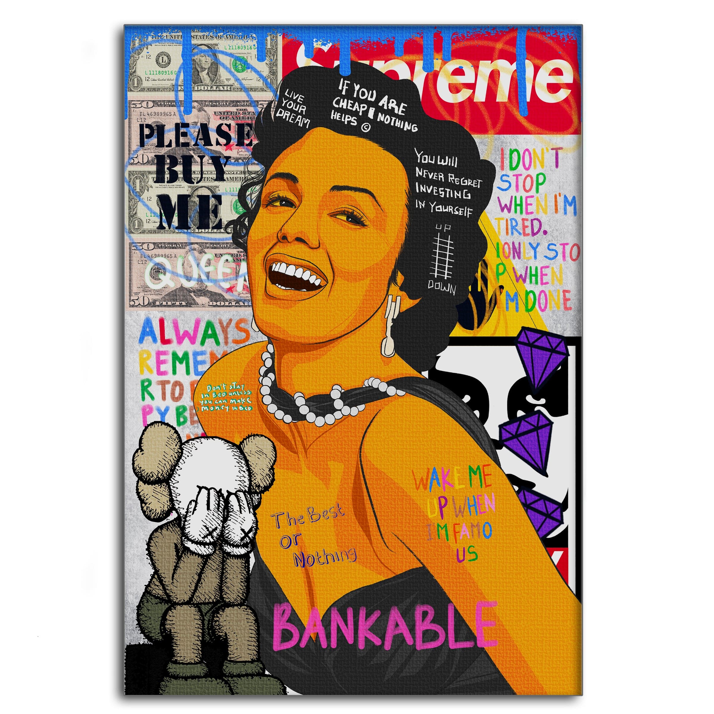 Marilyn Monroe - Leinwandbild Pop Art Mildwords Canvas