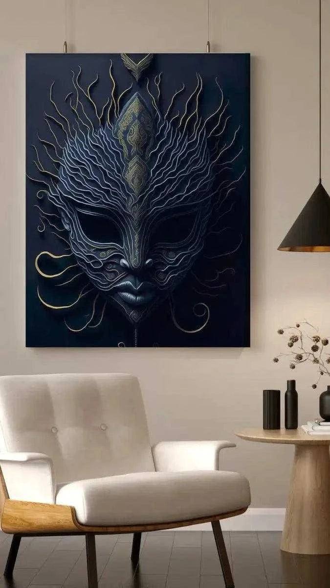 Mask of Vengeance - Leinwandbild Japanisch SimpleCanvas Canvas