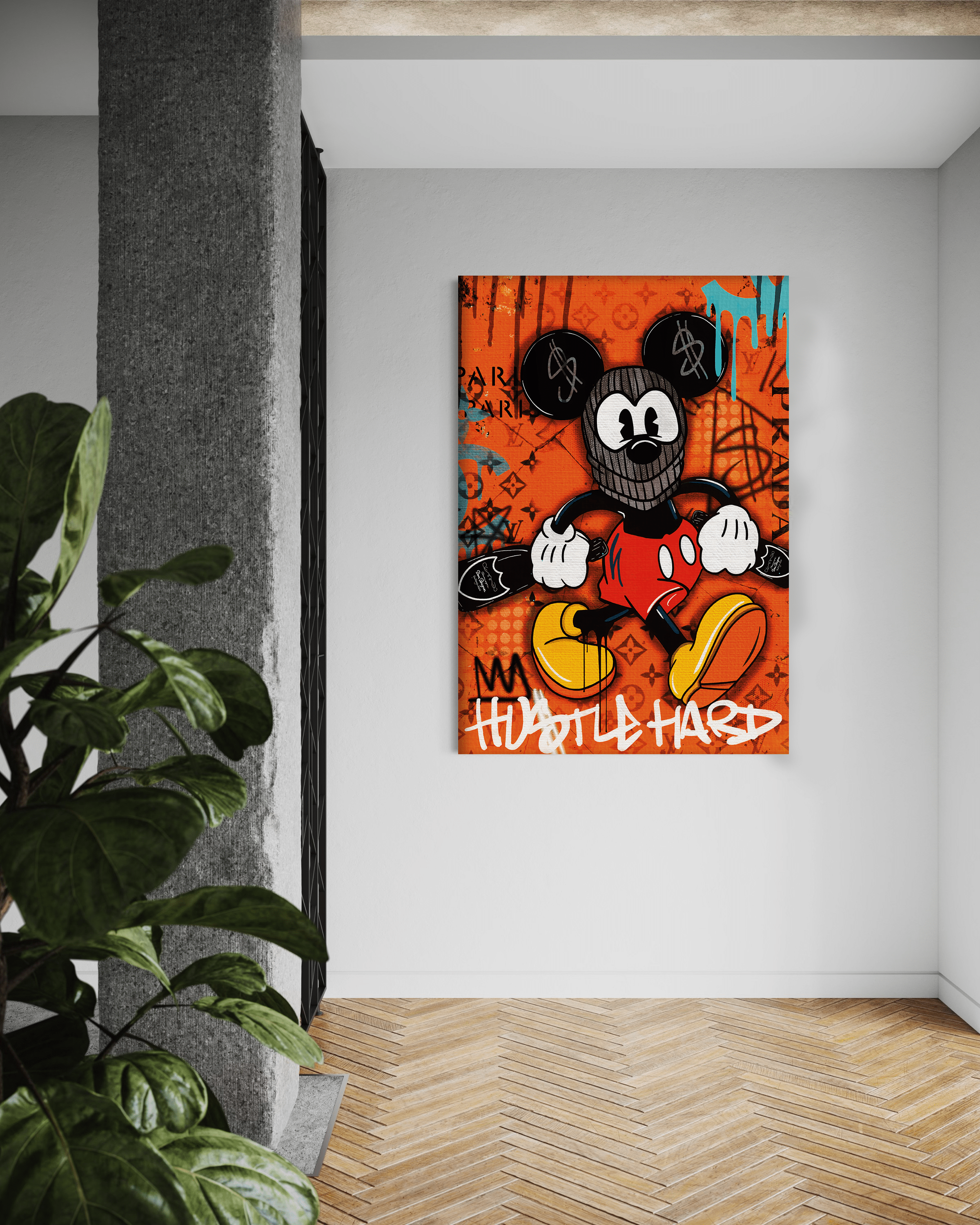 Mickey the thief - Leinwandbild Pop Art / Motivation SimpleCanvas Canvas
