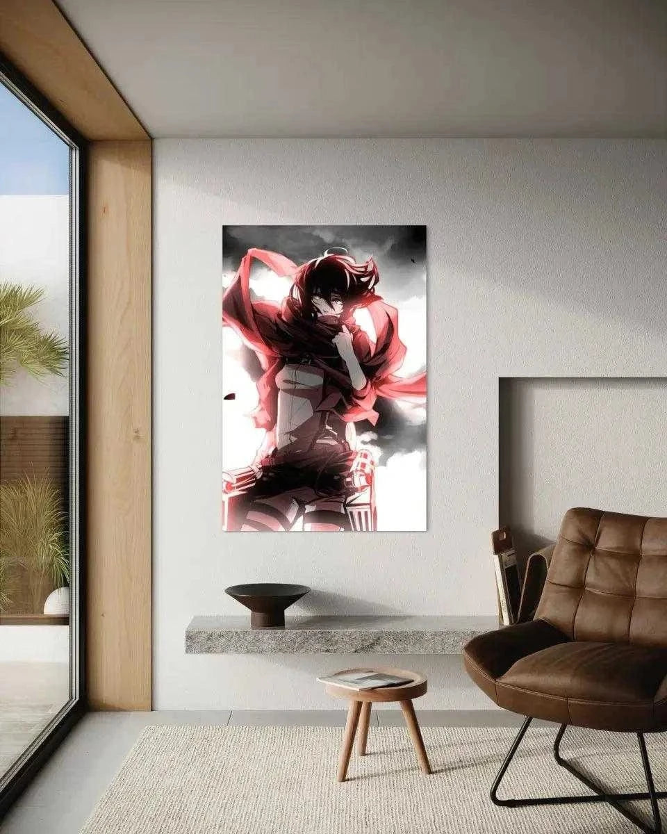 Mikasa - Attack on Titan - Anime Leinwandbild SimpleCanvas Canvas