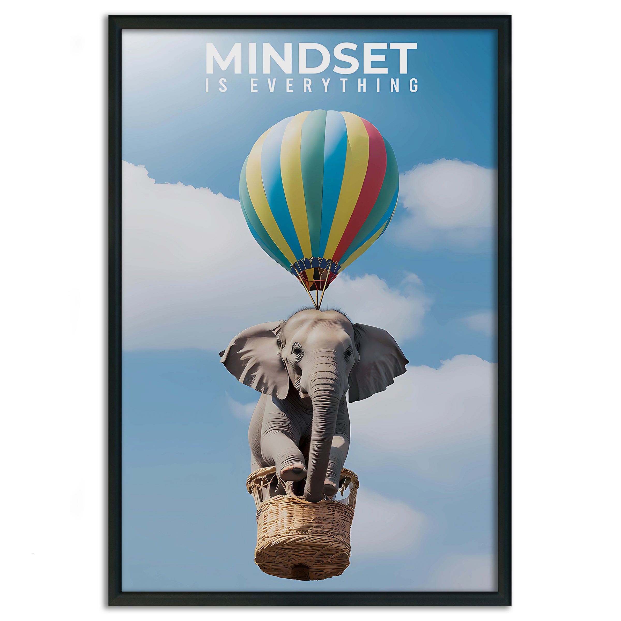 Mindset is everything - Leinwandbild Motivation SimpleCanvas Canvas