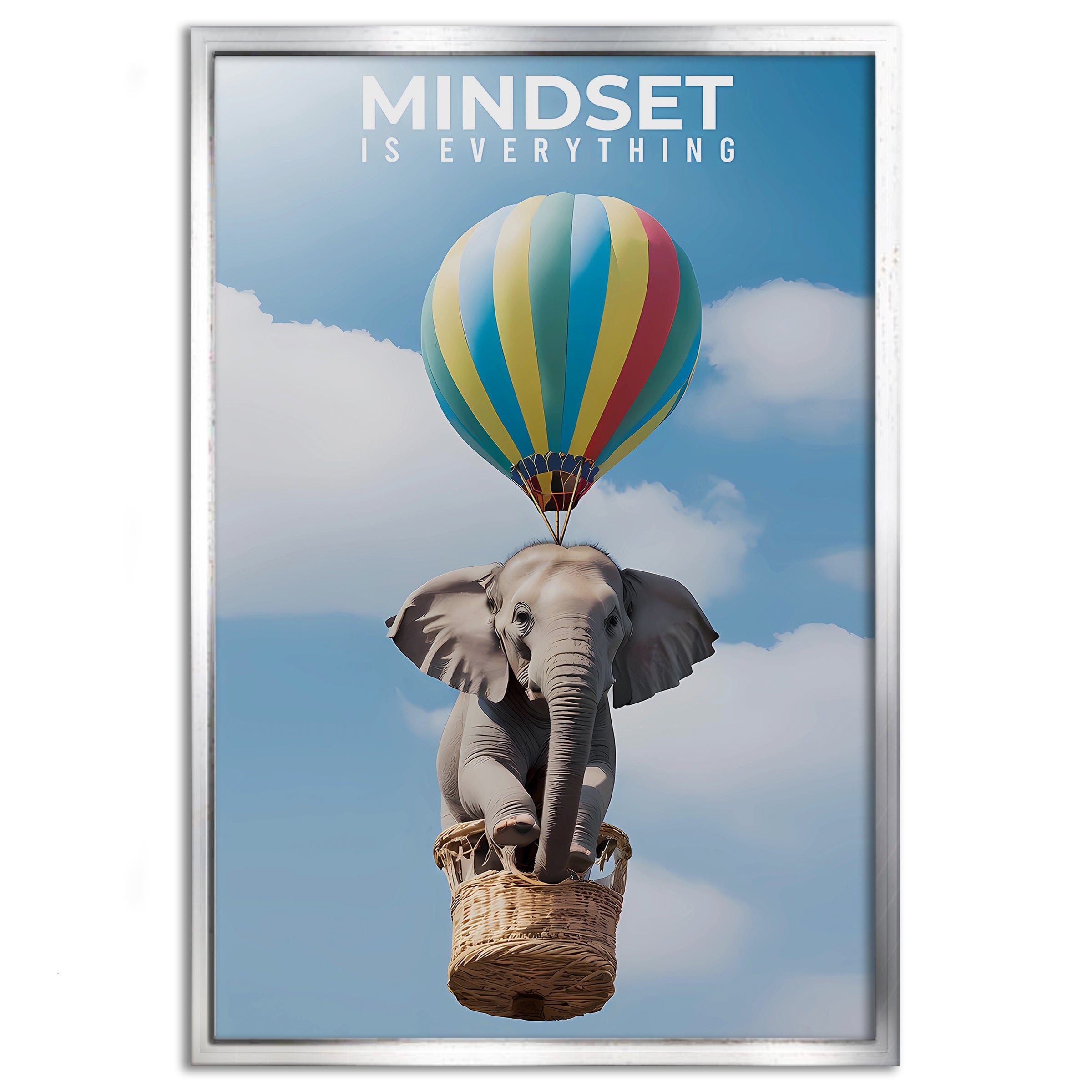 Mindset is everything - Leinwandbild Motivation SimpleCanvas Canvas