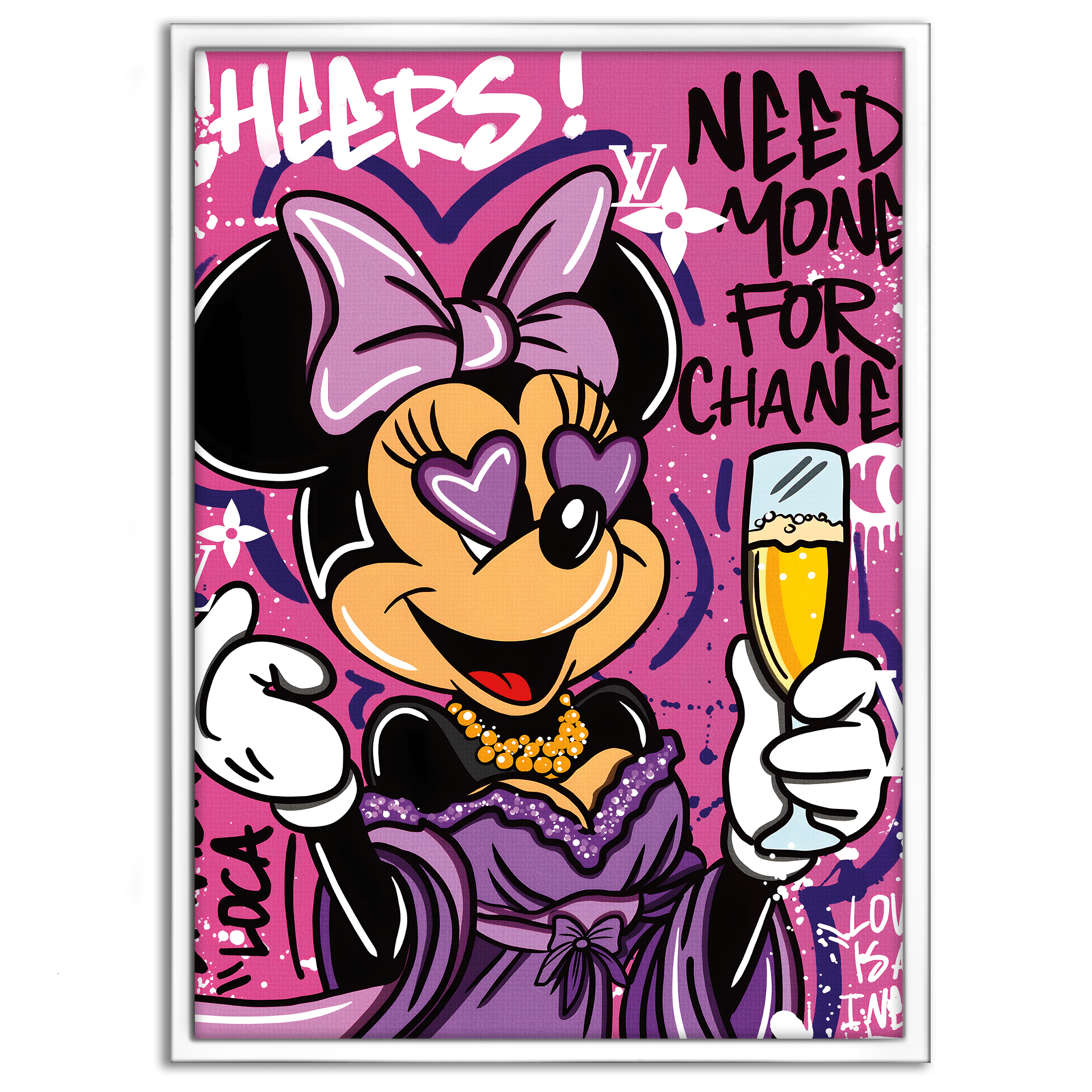 Minnie needs Money - Leinwandbild Pop Art / Motivation SimpleCanvas Canvas
