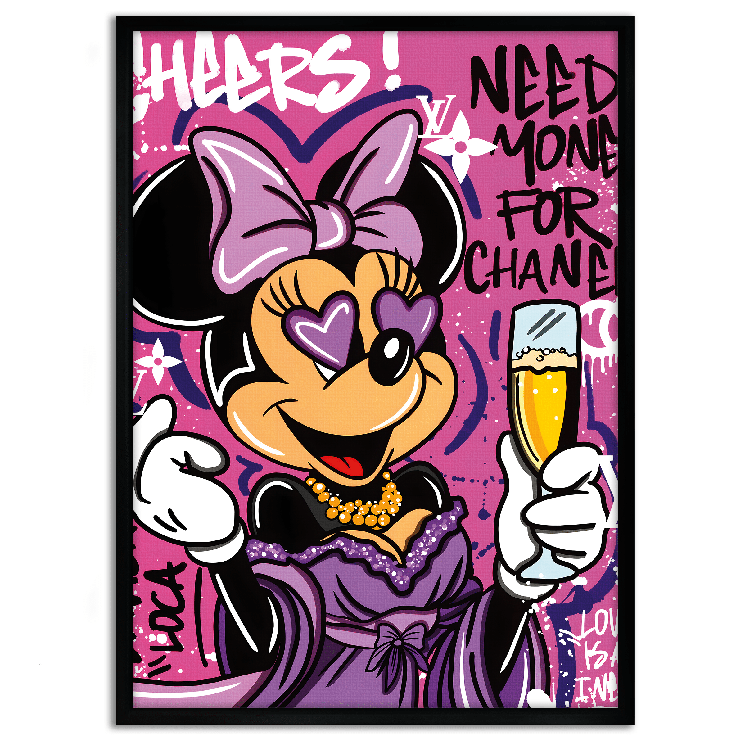 Minnie needs Money - Leinwandbild Pop Art / Motivation SimpleCanvas Canvas