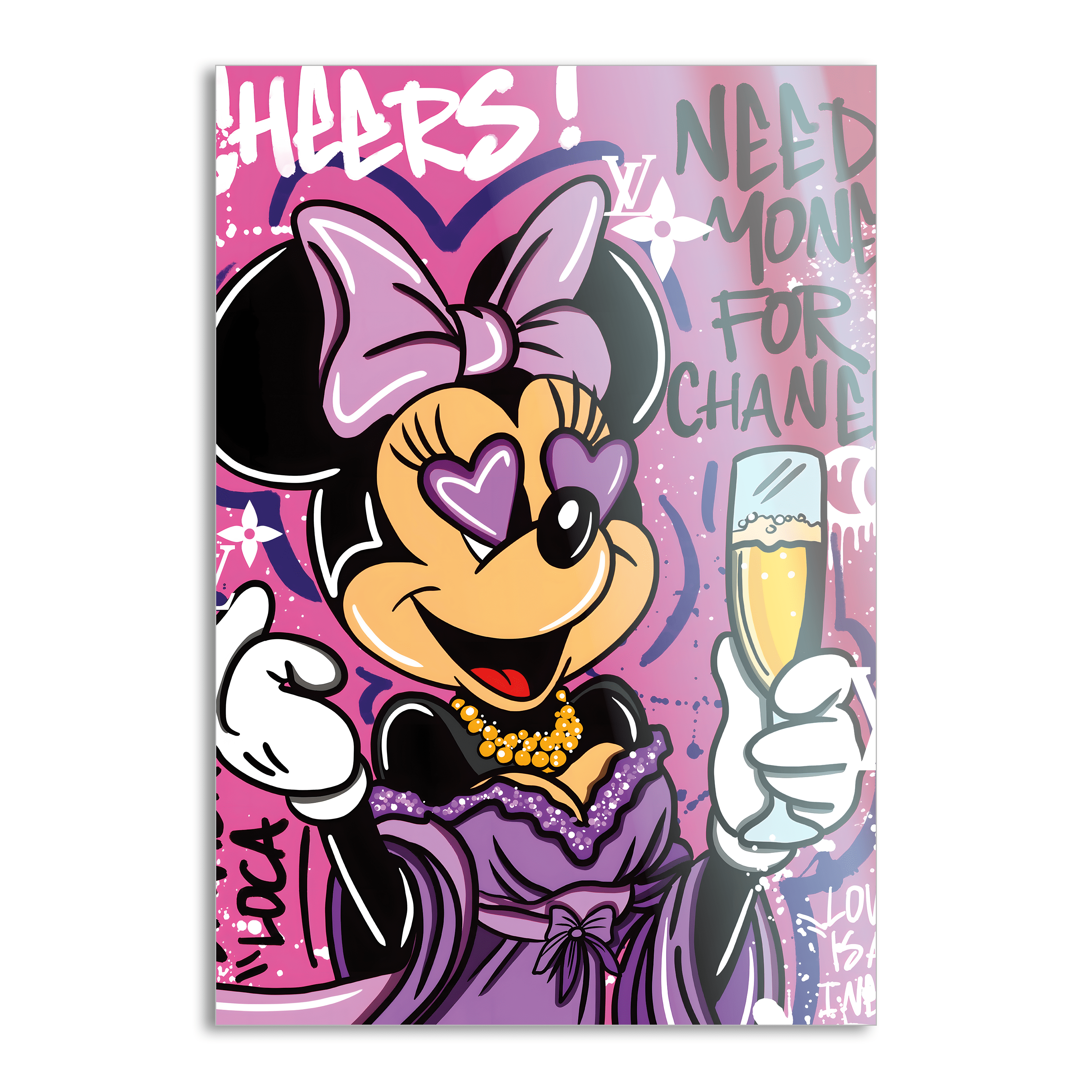 Minnie needs Money - Leinwandbild Pop Art / Motivation SimpleCanvas Canvas
