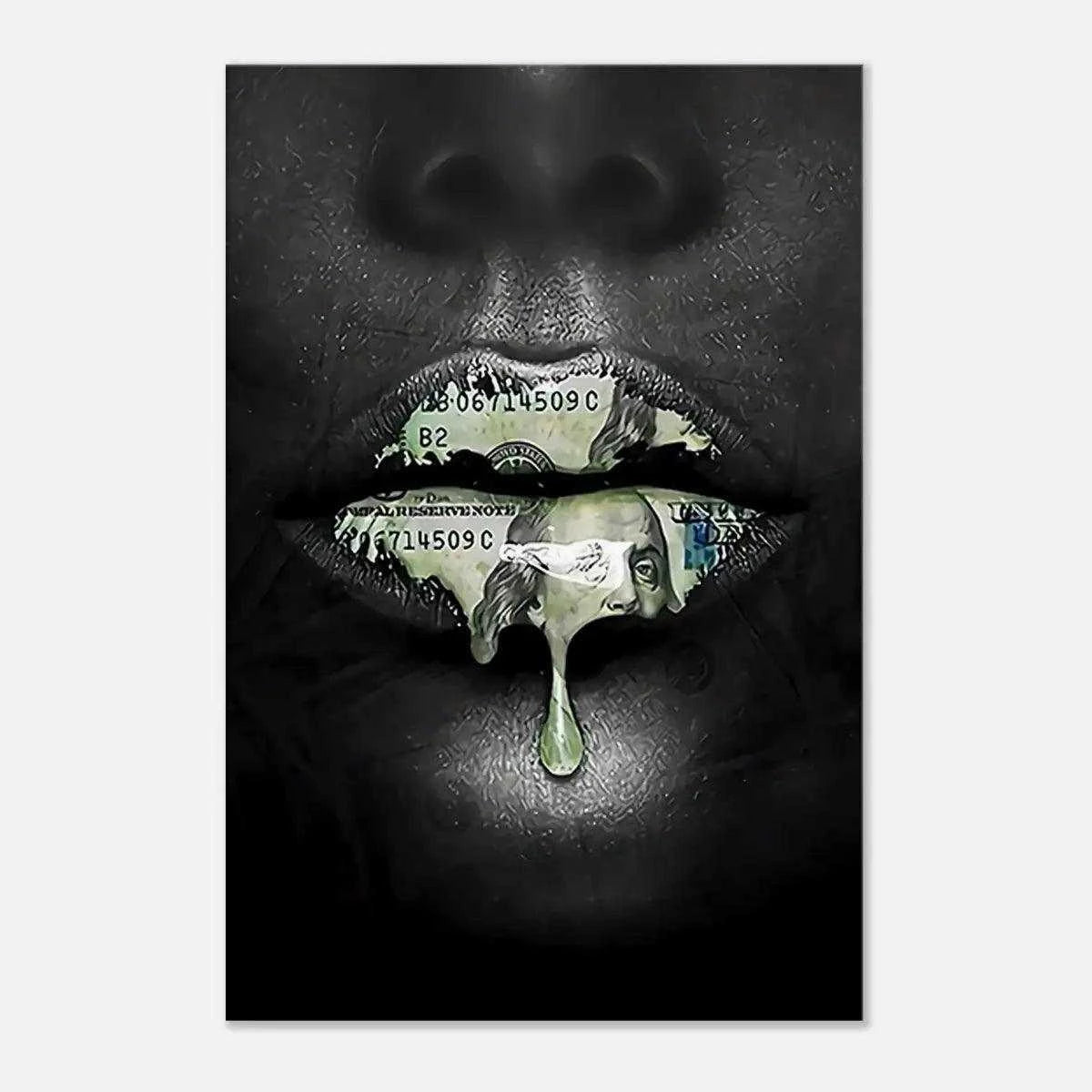 Money Kiss - Leinwandbild Luxuriös - - 120x160 cm 150x200 cm 20x30 cm 40x60 cm 60x90 cm 80x120 cm art collection auto wandbilder bedroom decor canvas Foto auf Leinwand golden Home Decor leinwandbilder leinwandbilder luxuriös leinwandbilder motivation leinwanddeko living room decor logo luxury canvas luxury gift luxury wall art mindset canvas office decor picture pop art pop art canvas Sublimation Sublimation Designs text Tumbler Design wall art wandbilder