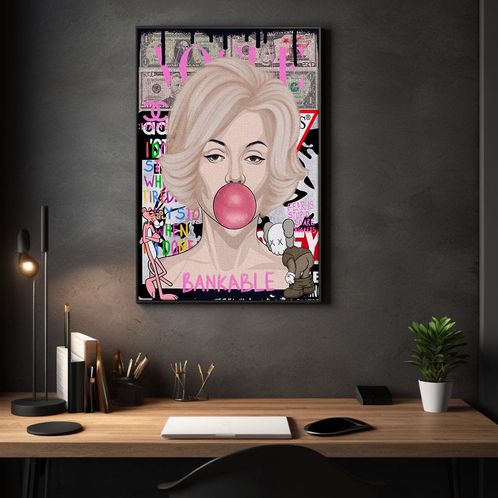 Monroe Marilyn - Leinwandbild Pop Art Mildwords Canvas