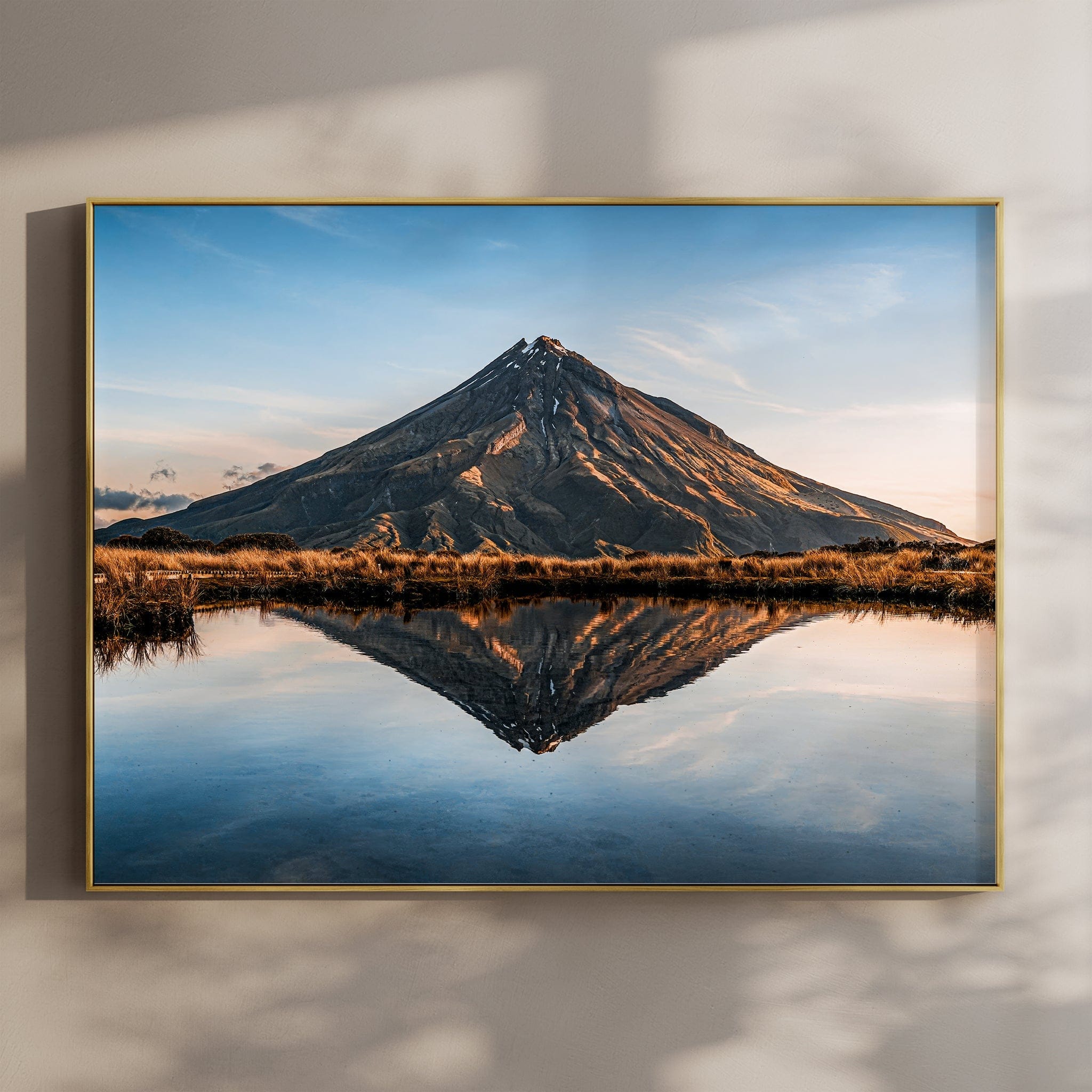 Mount Taranaki Reflection, Taranaki, New Zealand Chamonix Prints Landscape Orientation