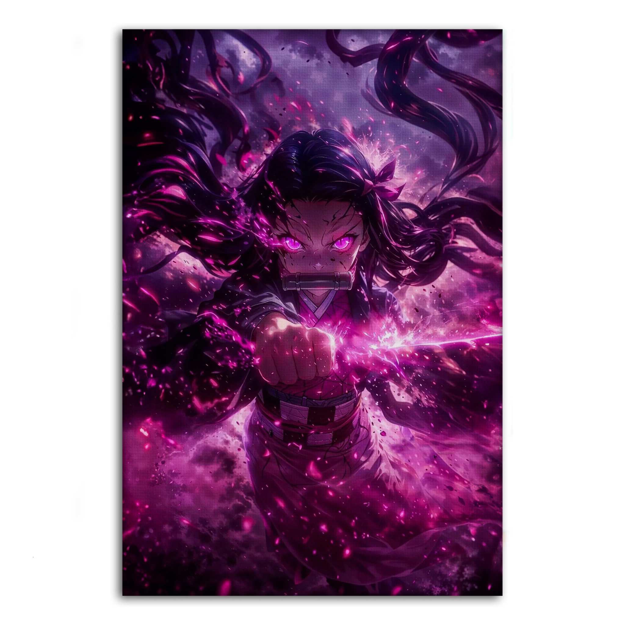 Nezuko Rage - Demon Slayer - Anime Leinwandbild SimpleCanvas Canvas